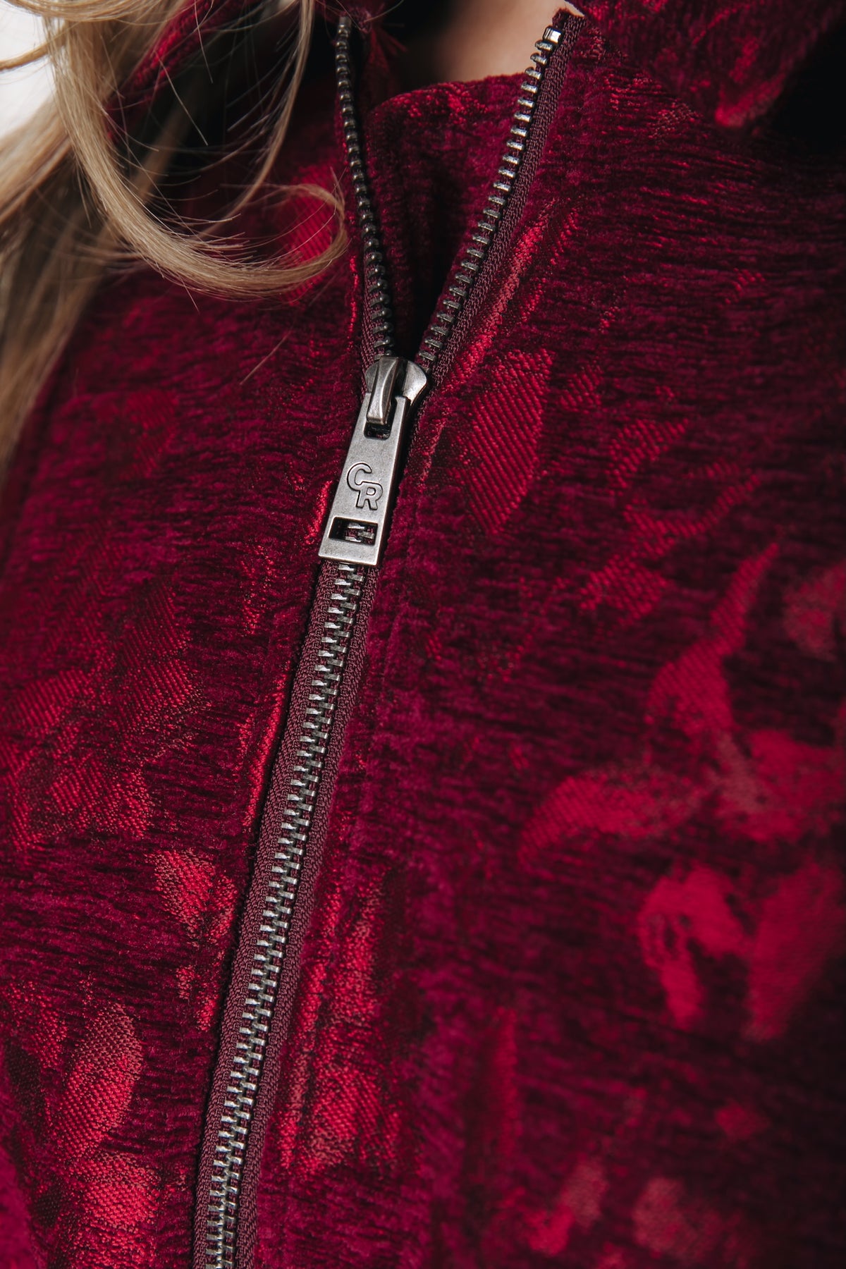 Bente Jacquard Jacket | Red
