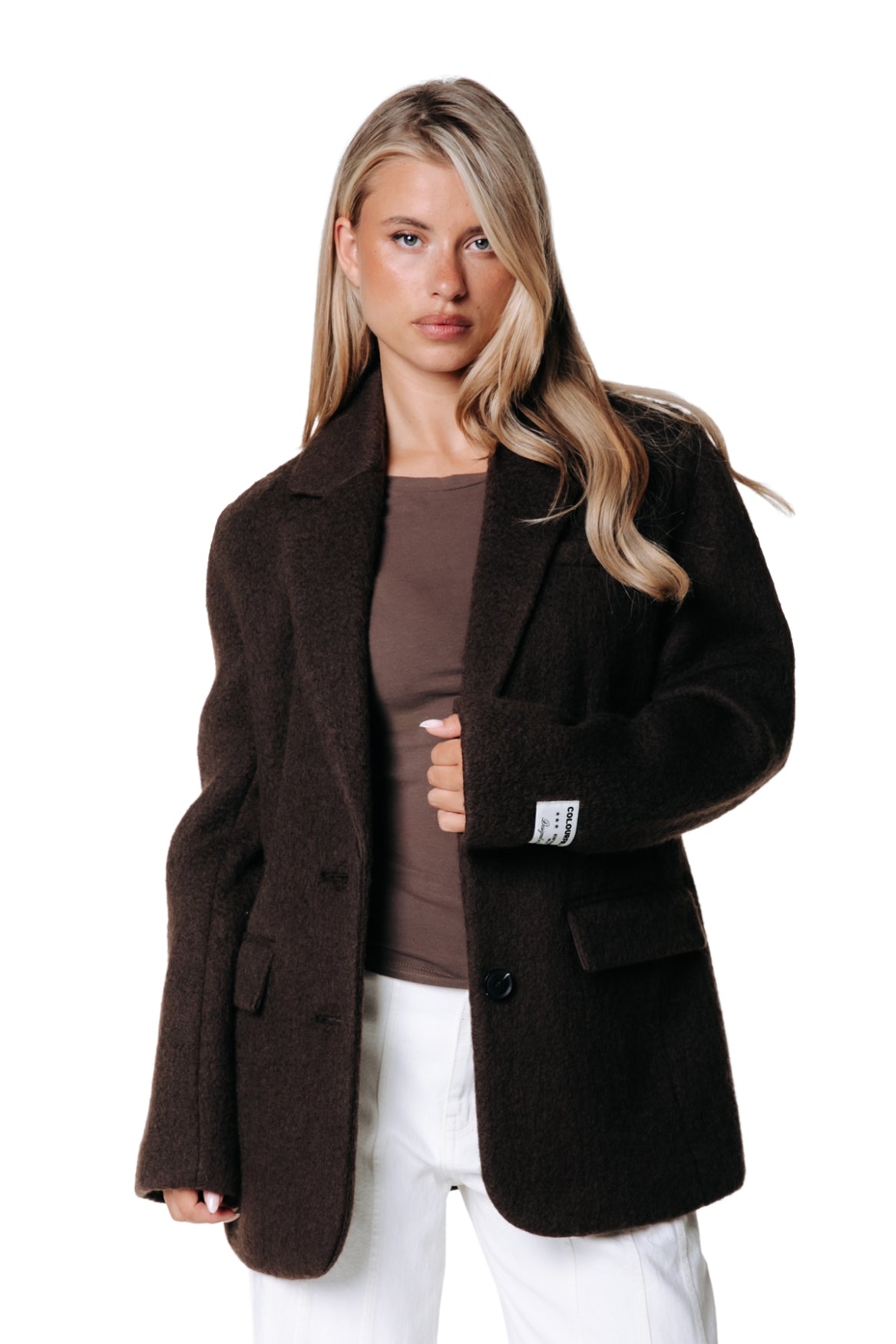 Gemma Hairy Blazer | Brown