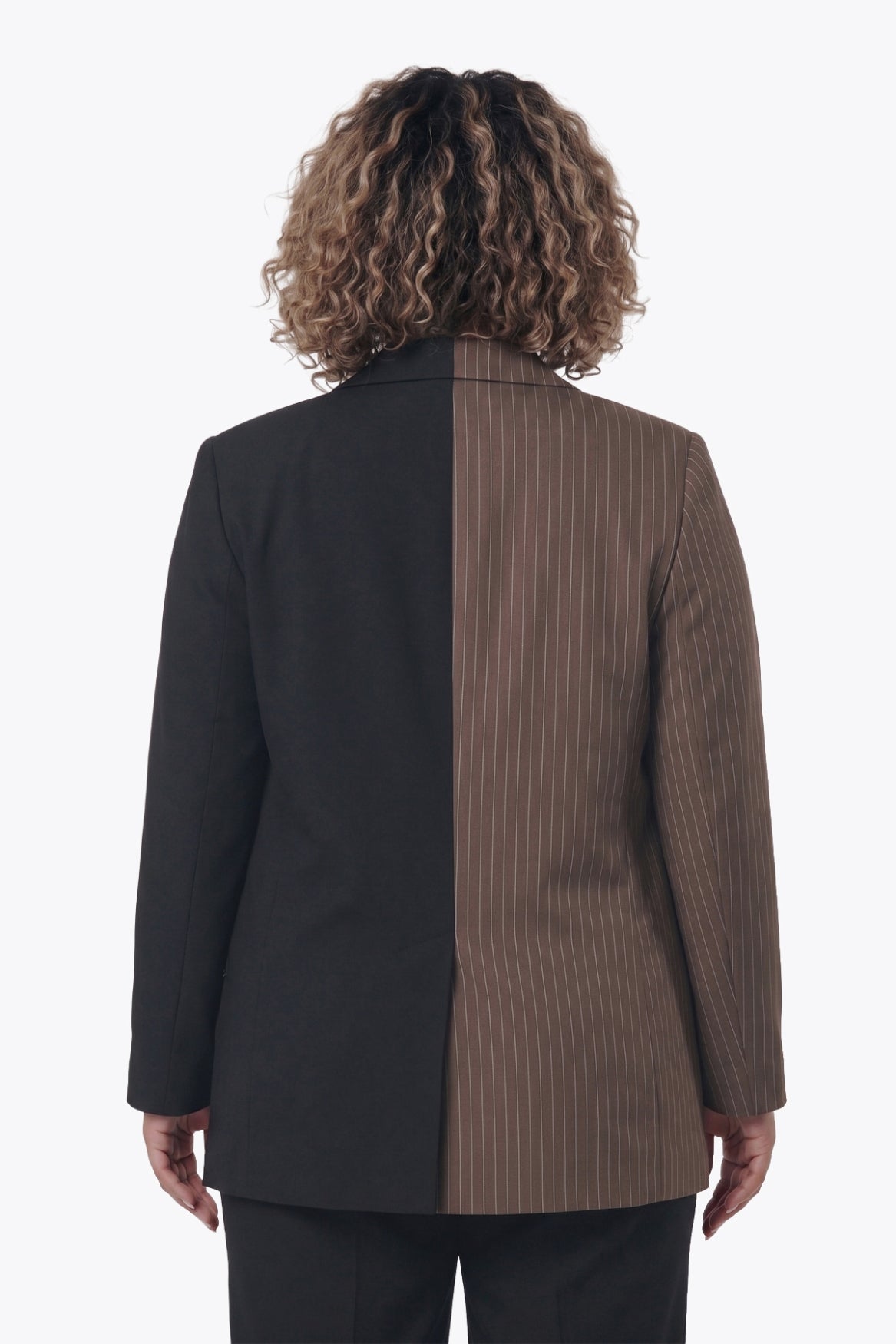 Jesra Two Tone Blazer | Brown