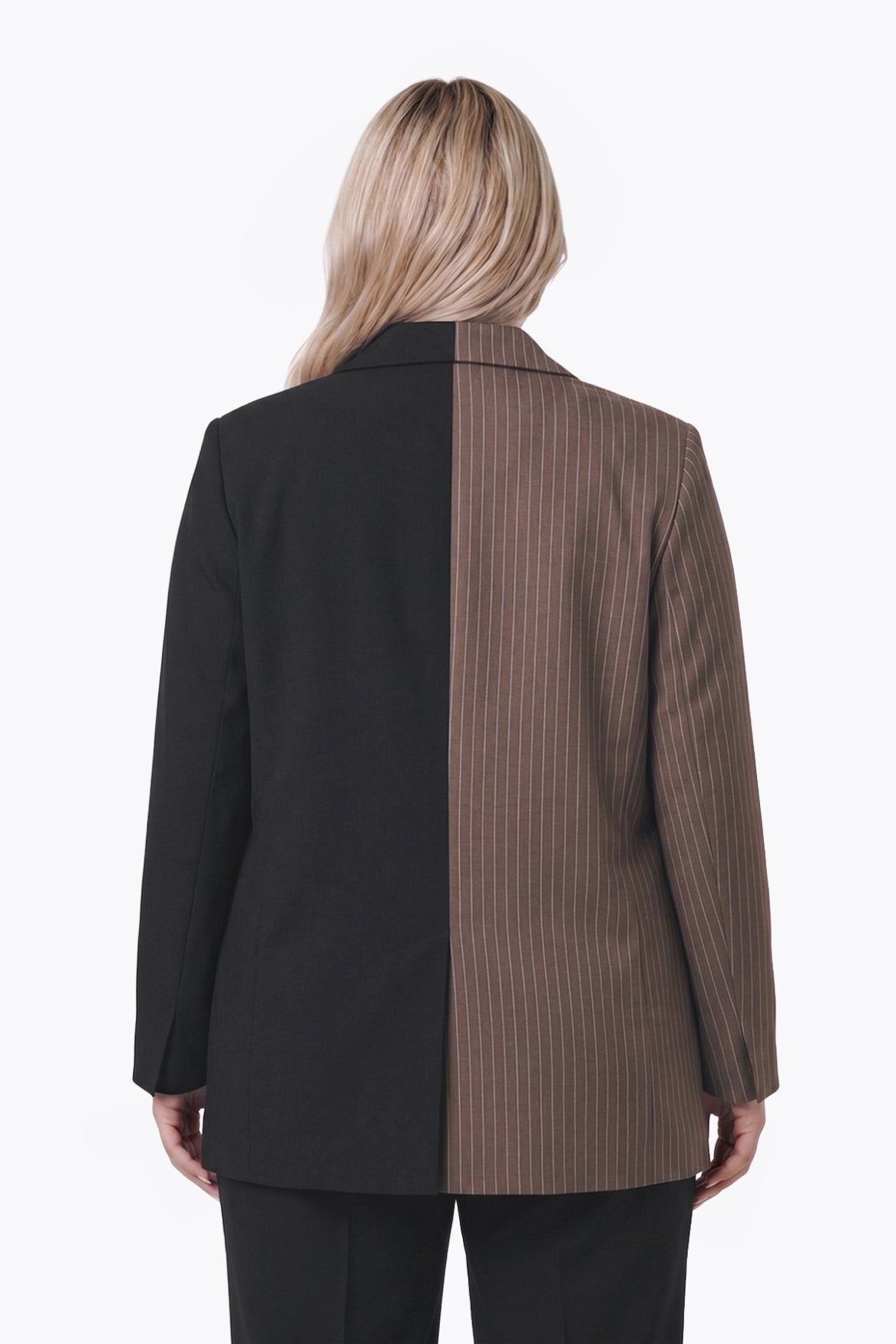 Jesra Two Tone Blazer | Brown