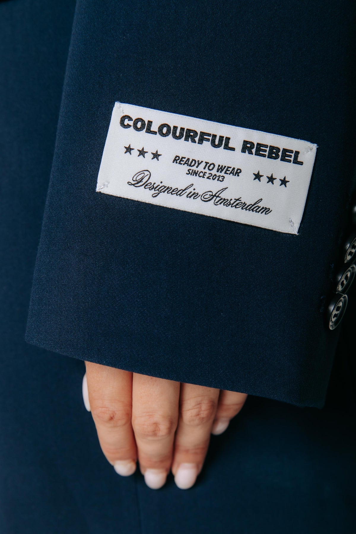 Jolly Denim Patch Blazer | Navy