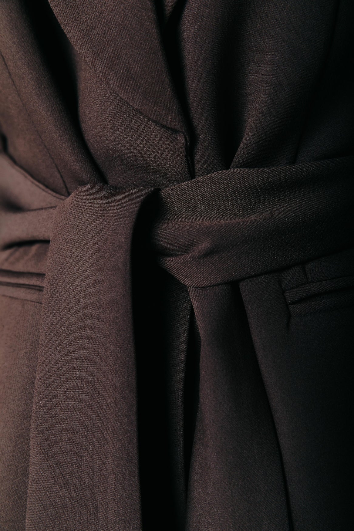 Izzy Pinstripe Blazer | Darkest Brown