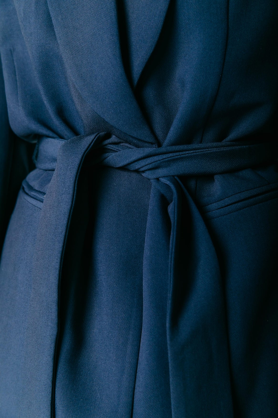 Izzy Pinstripe Blazer | Dark Navy