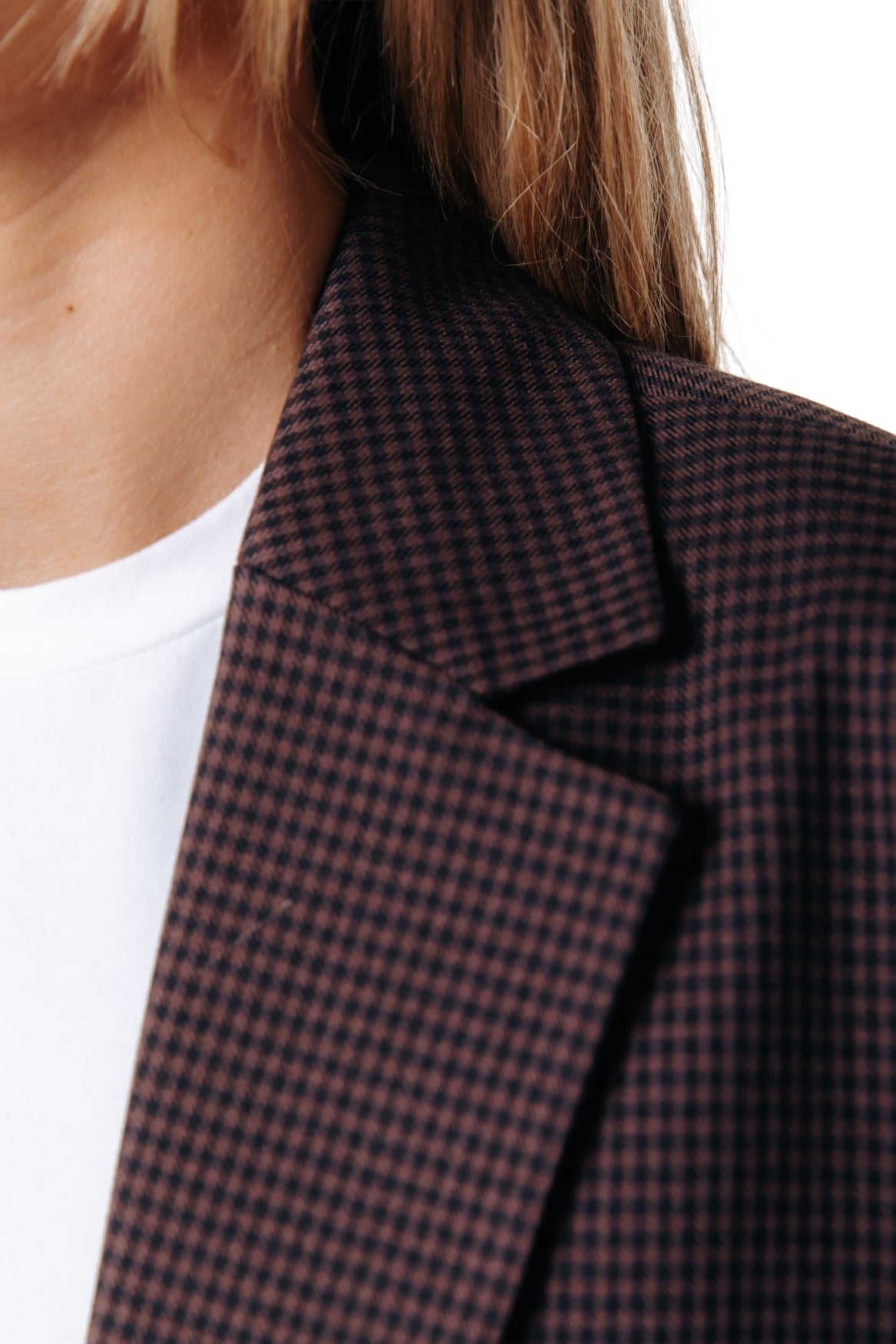 Mimmi Dogtooth Blazer | Brown