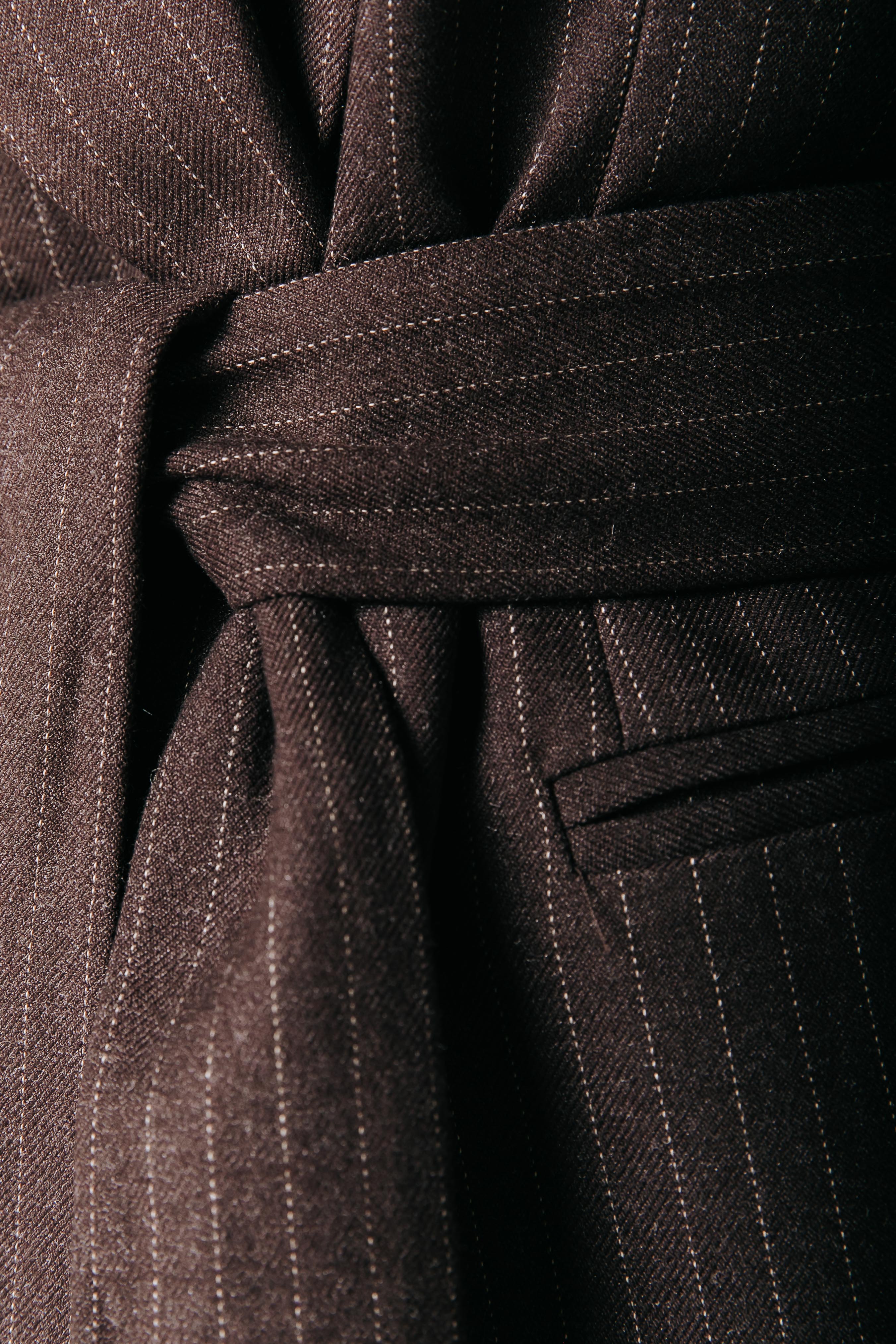 Izzy Pinstripe Blazer | Brown
