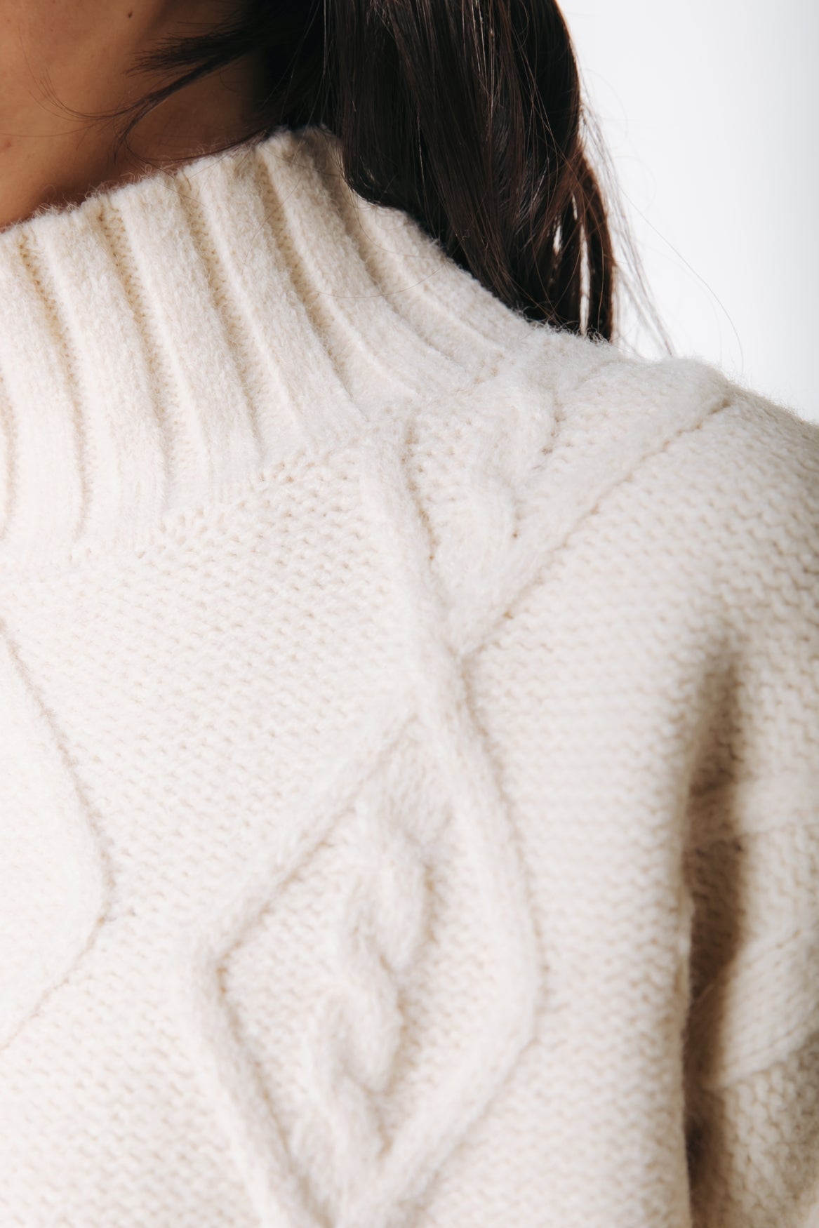 Momo Chunky Cable Knit | Off white