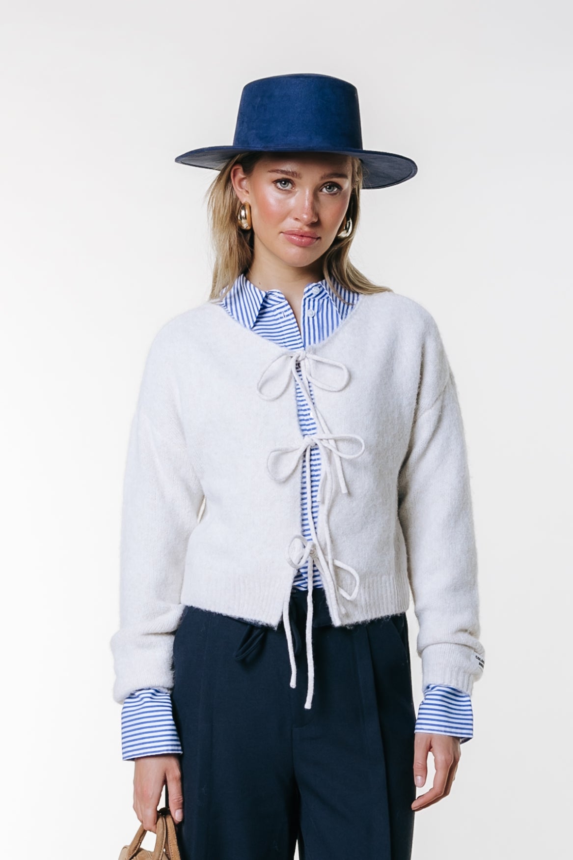 Hazel Bow Knit | Sand