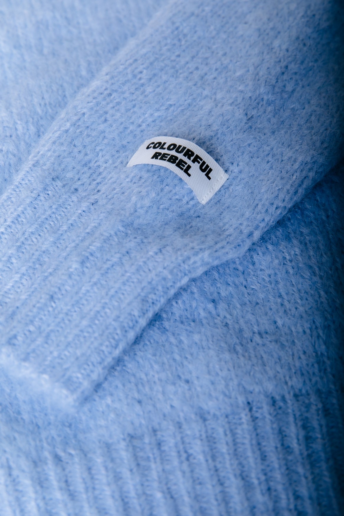 Olivia Strickpullover mit Rundhalsausschnitt | Eisblau