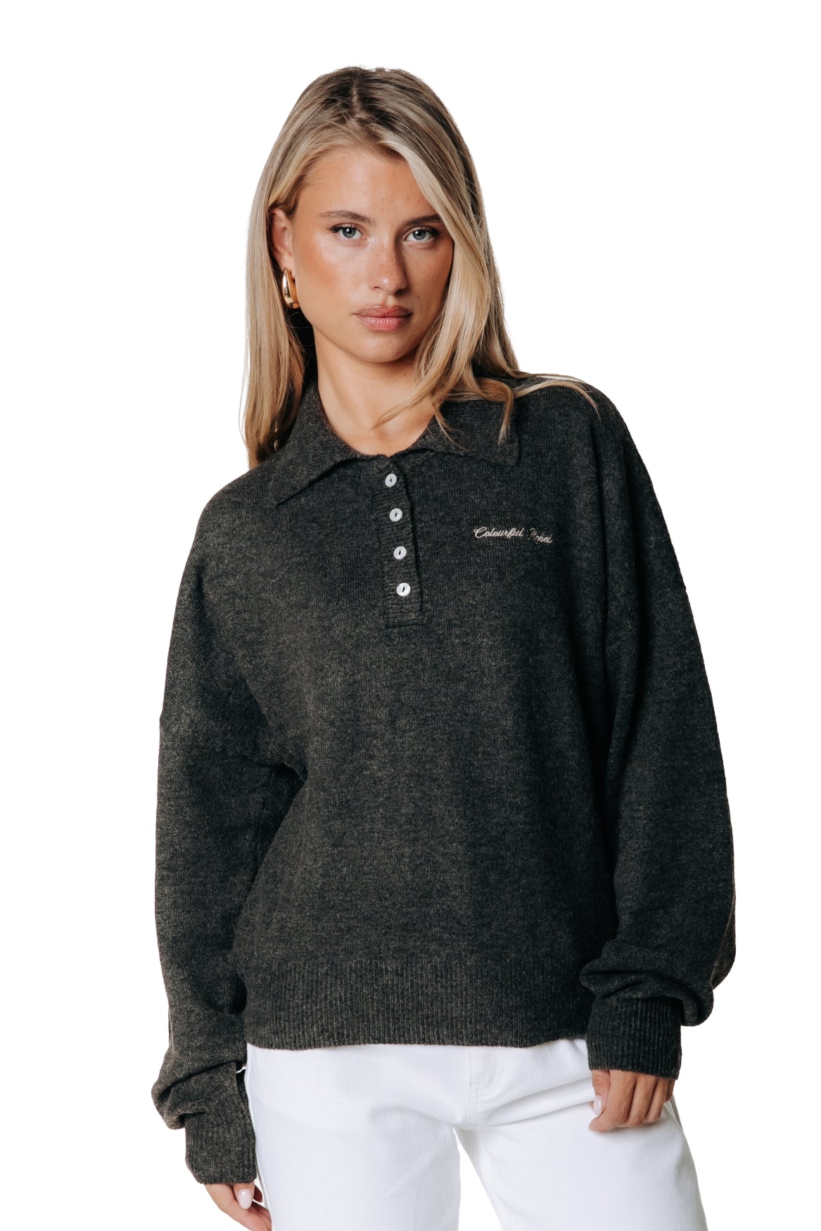 Linsey Fluffy Knit | Brown