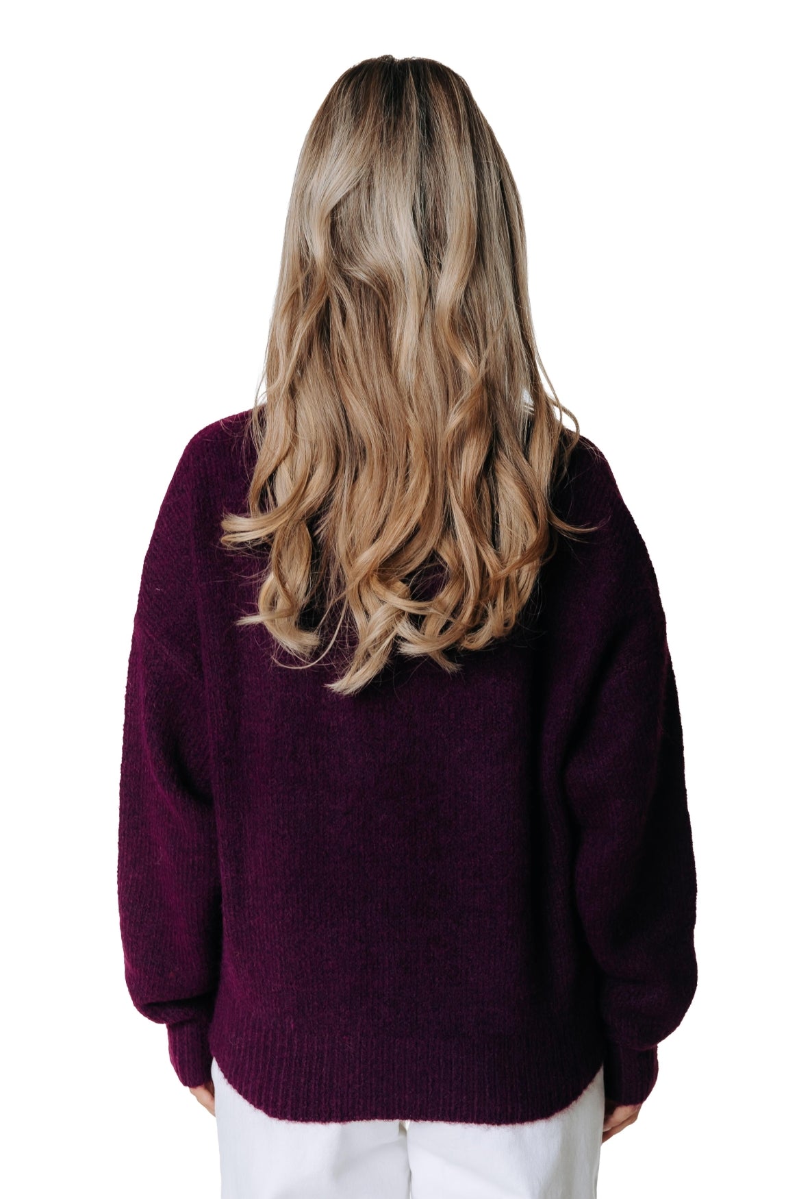 Olivia Knit | Merlot Red