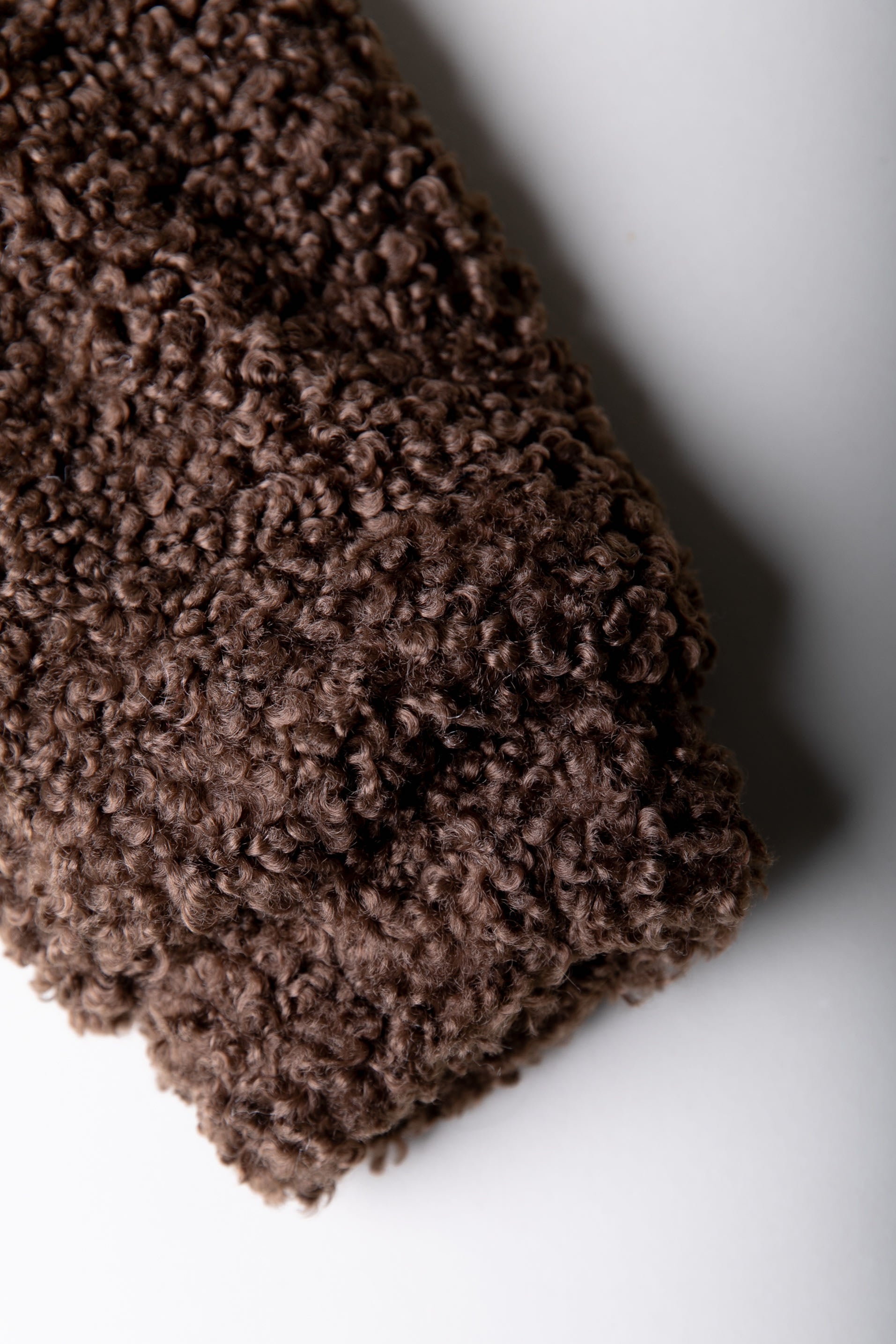 Charley Teddy Bomber Jacket | Chocolate Brown