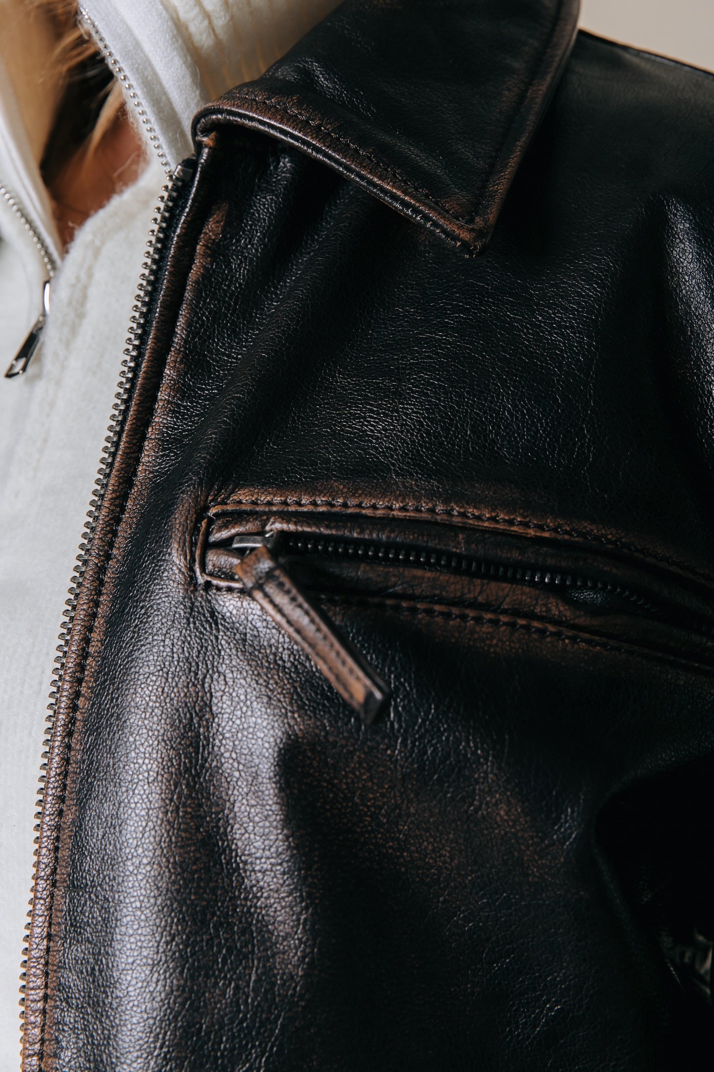 Mayra-Lederjacke | Braun
