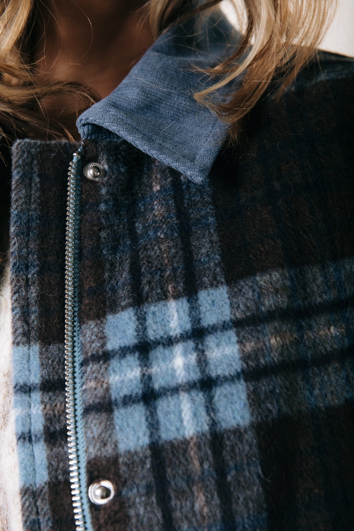 Malou Brushed Check Jacket | Multicolor
