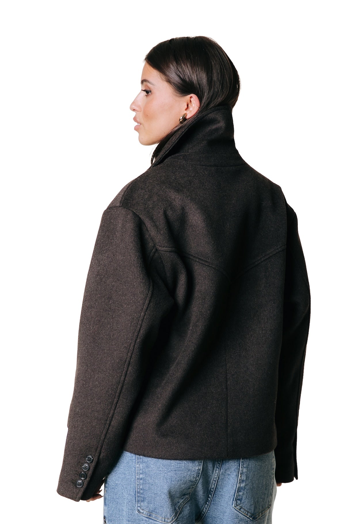 Zerisse Wool Coat | Brown