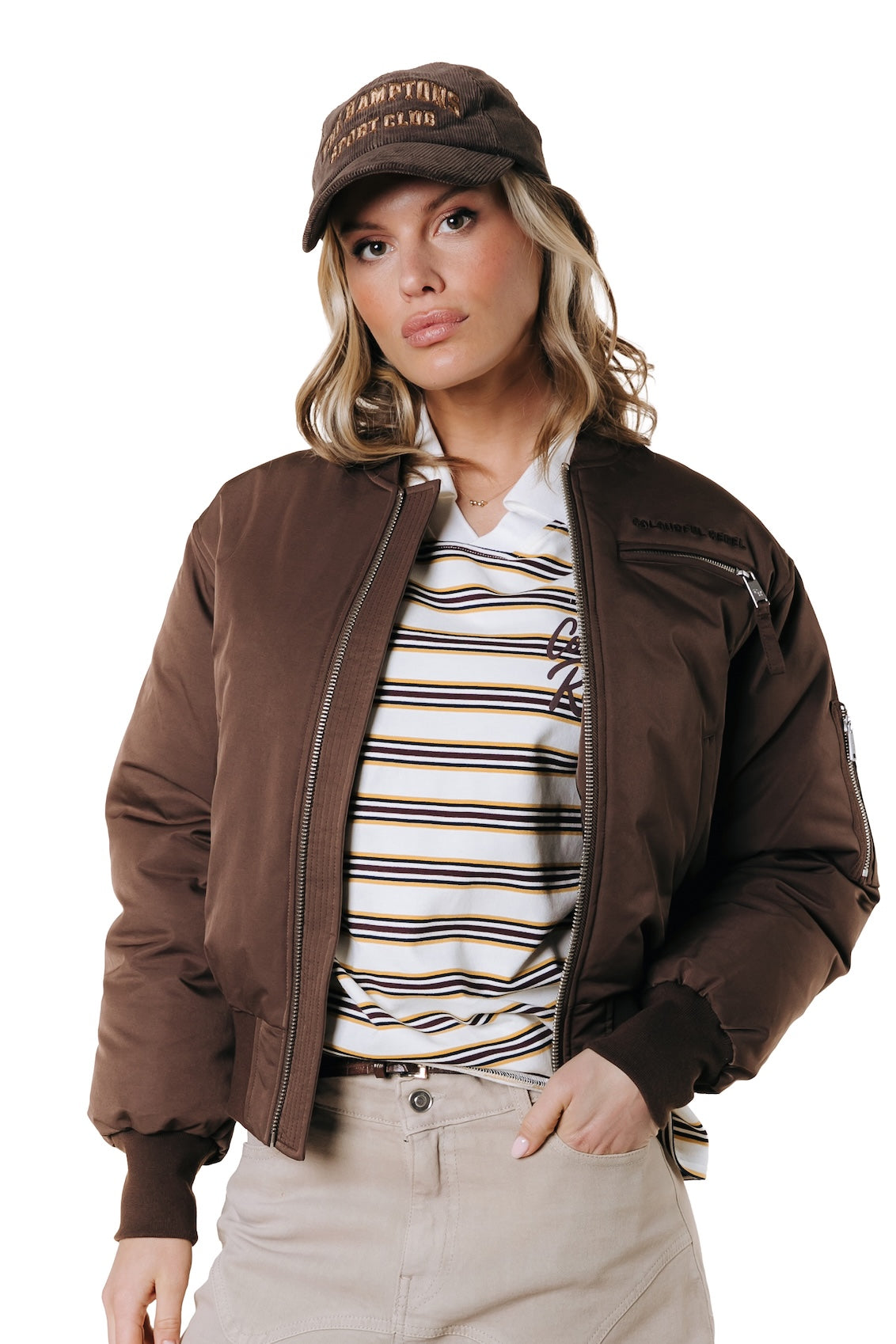 Dihya Bomber Jacket | Brown