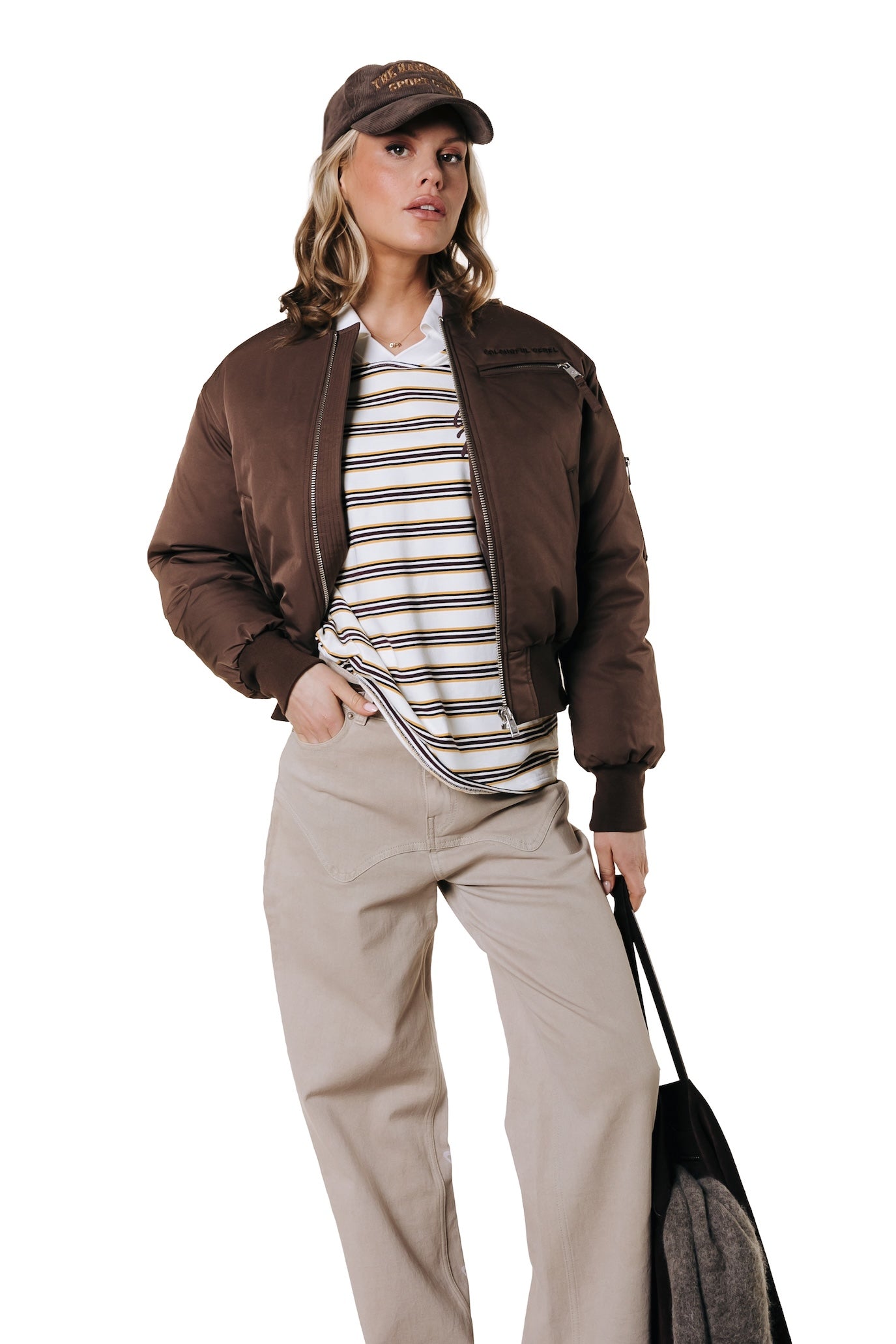 Dihya Bomber Jacket | Brown