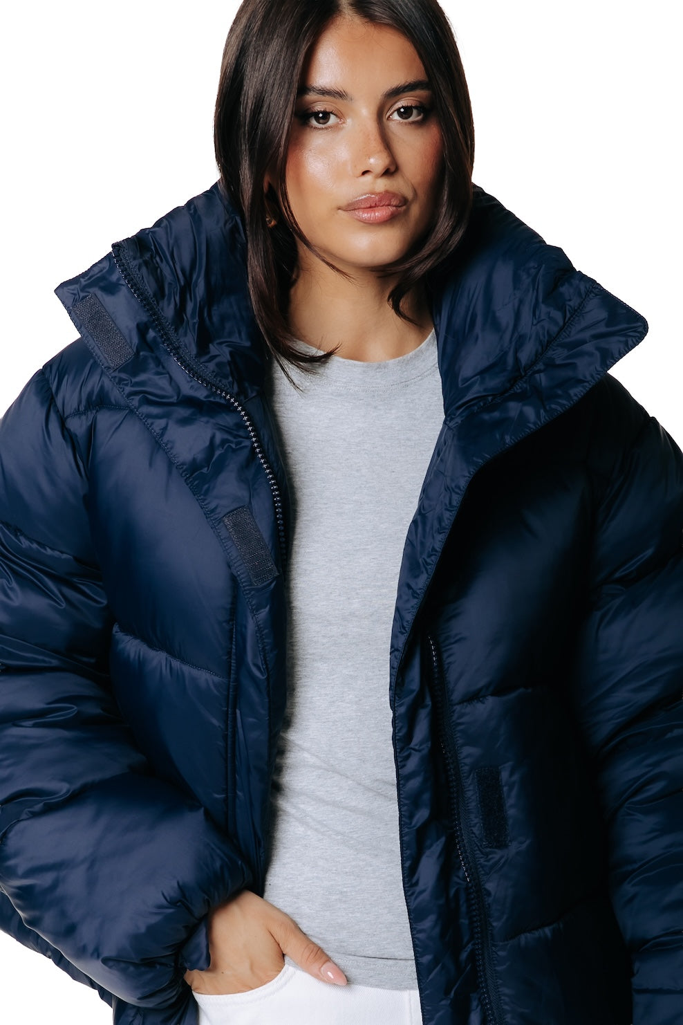 Kailey Puffer Jacket | Dark Navy