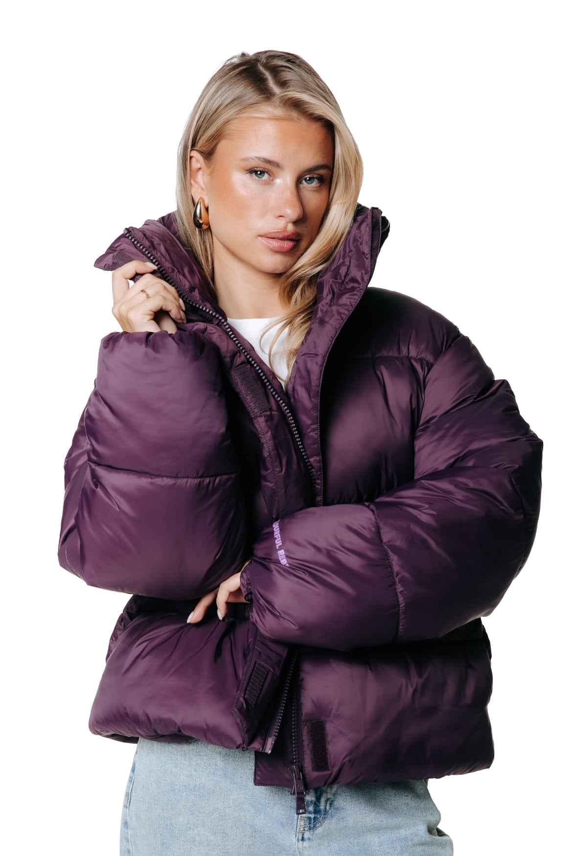 Kailey Puffer Jacket | Dark purple