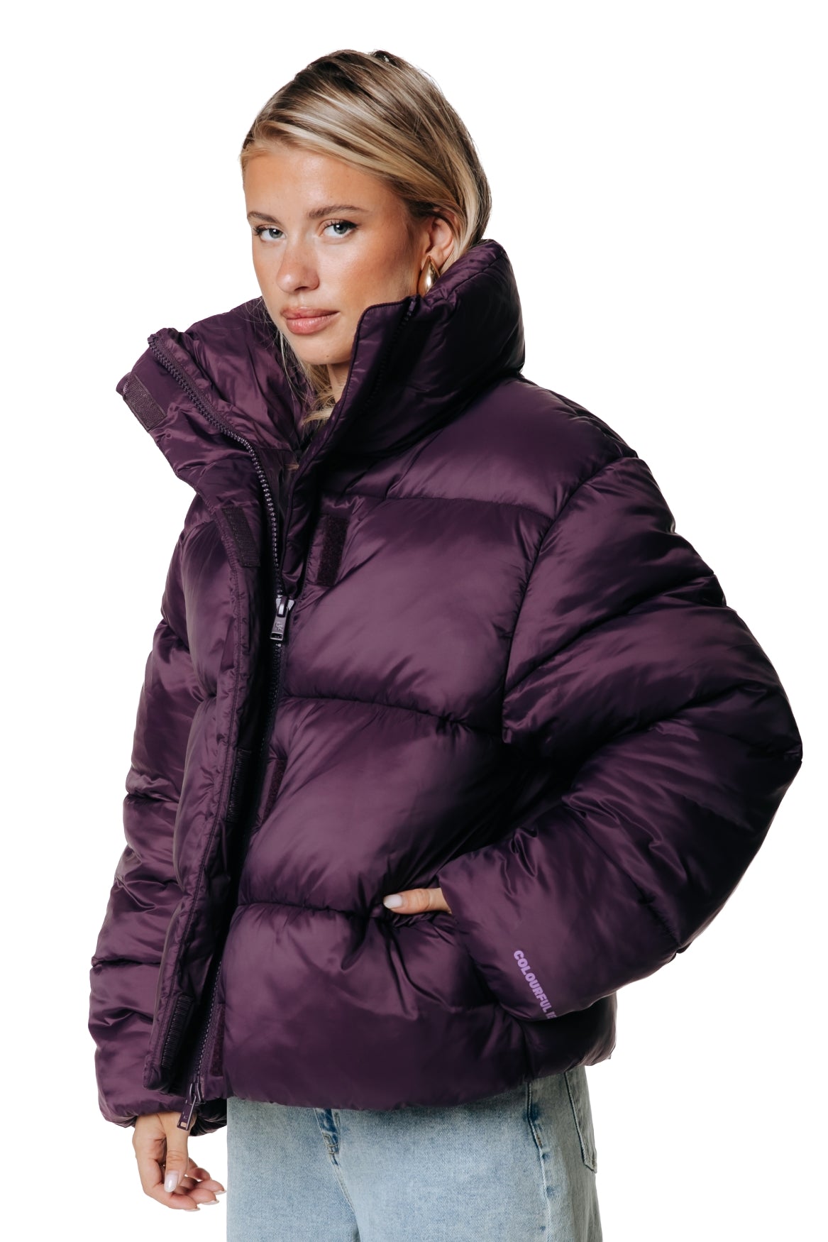 Kailey Puffer Jacket | Dark purple