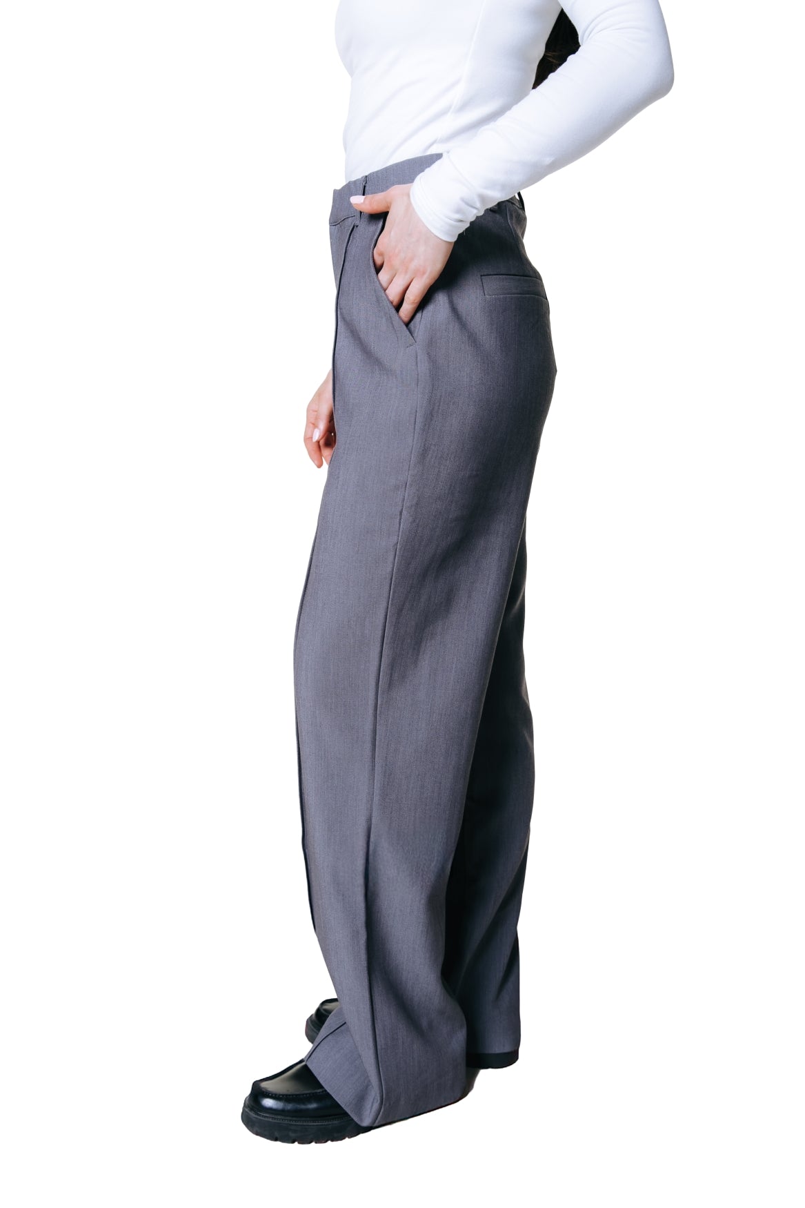 Rus Straight Pants | Grey