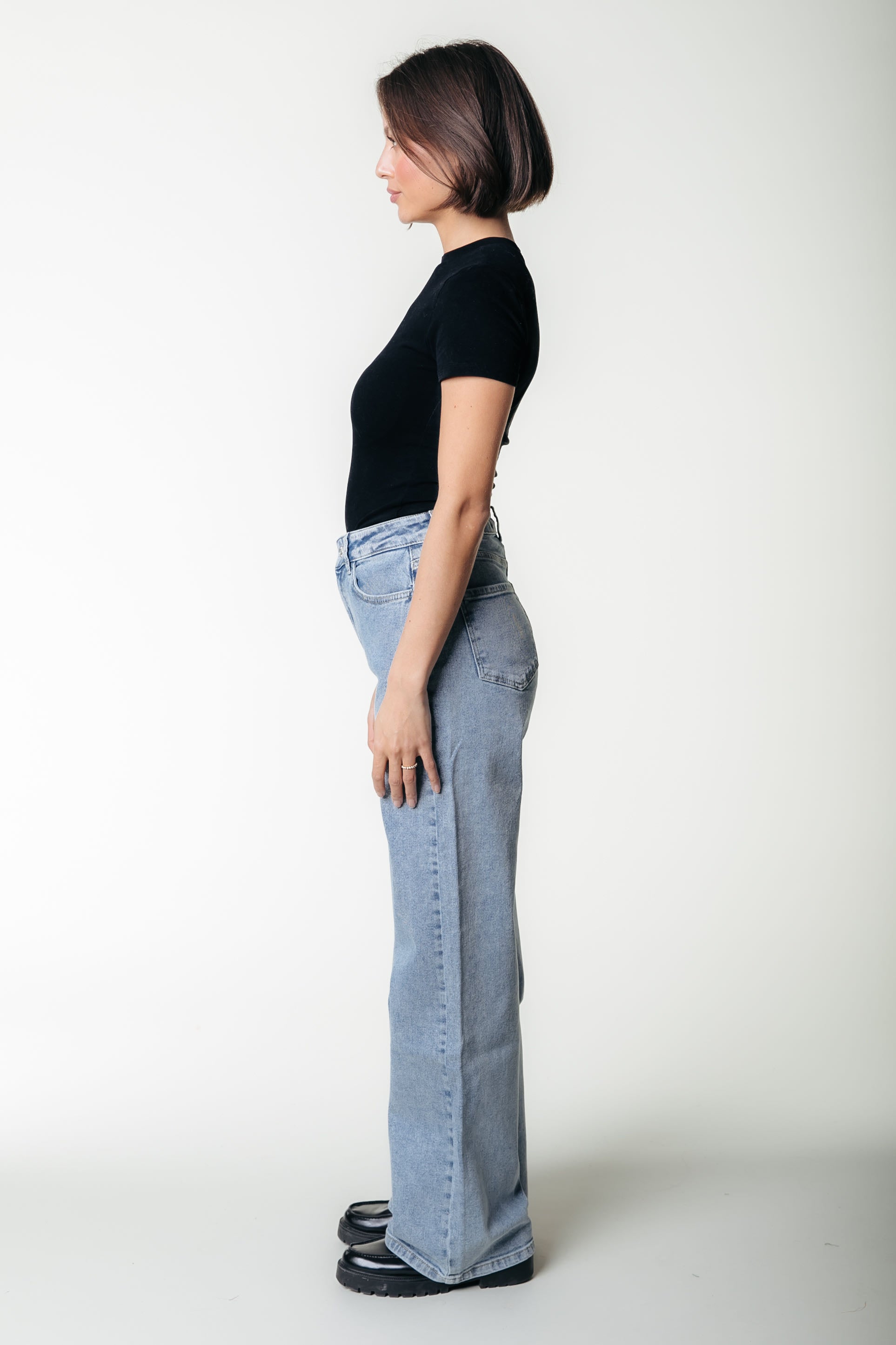 Gaias High Rise Denim | Denim blue