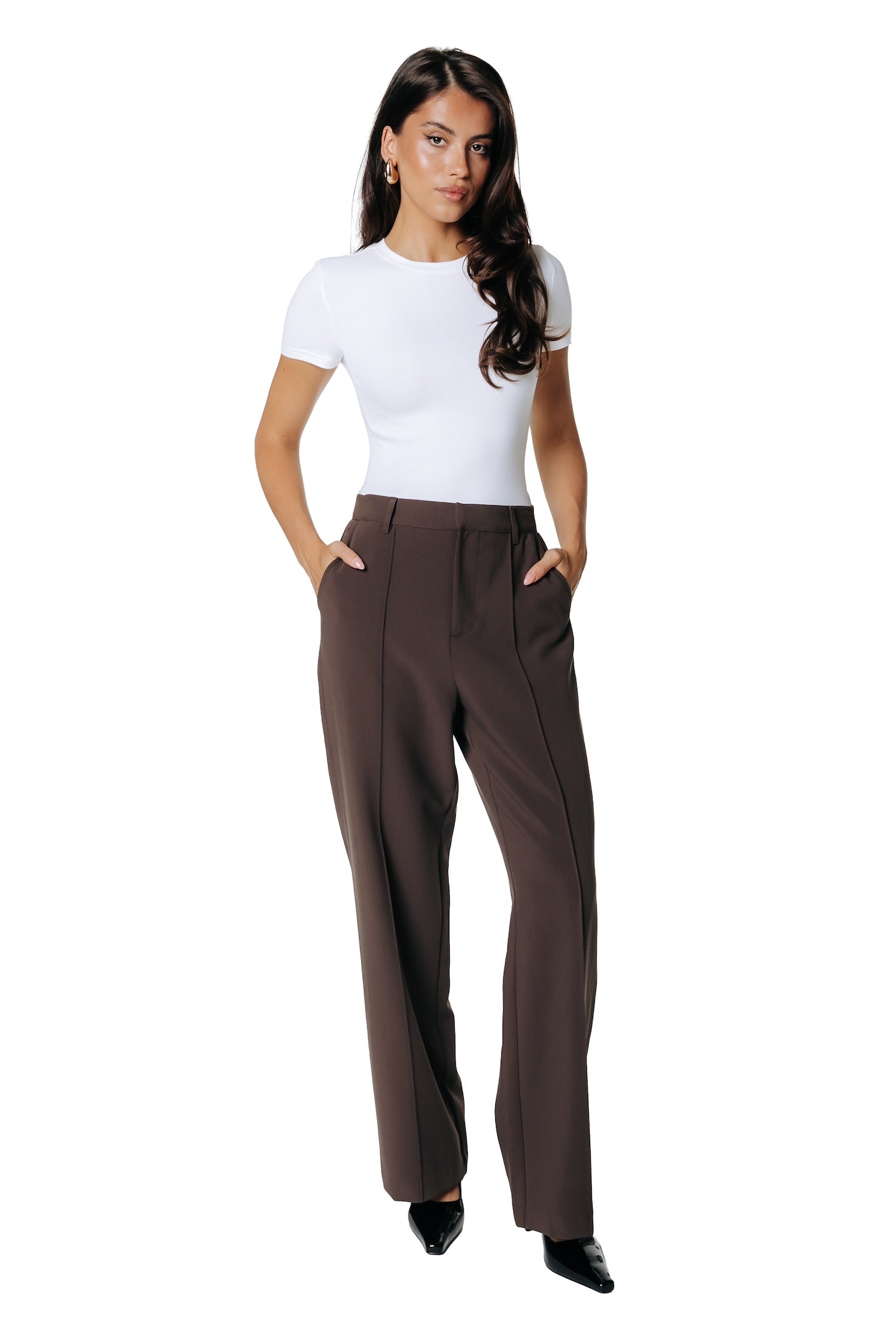 Rus Straight Pants | Brown