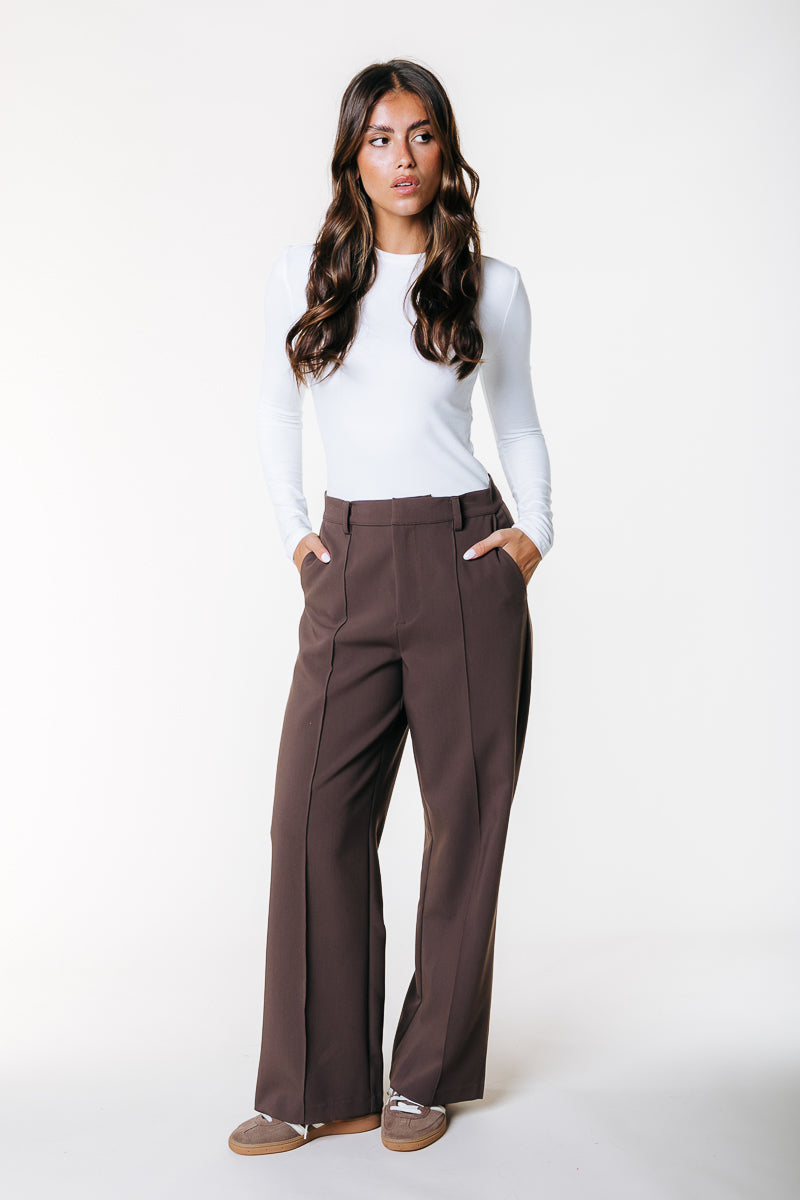 Rus Straight Pants | Brown
