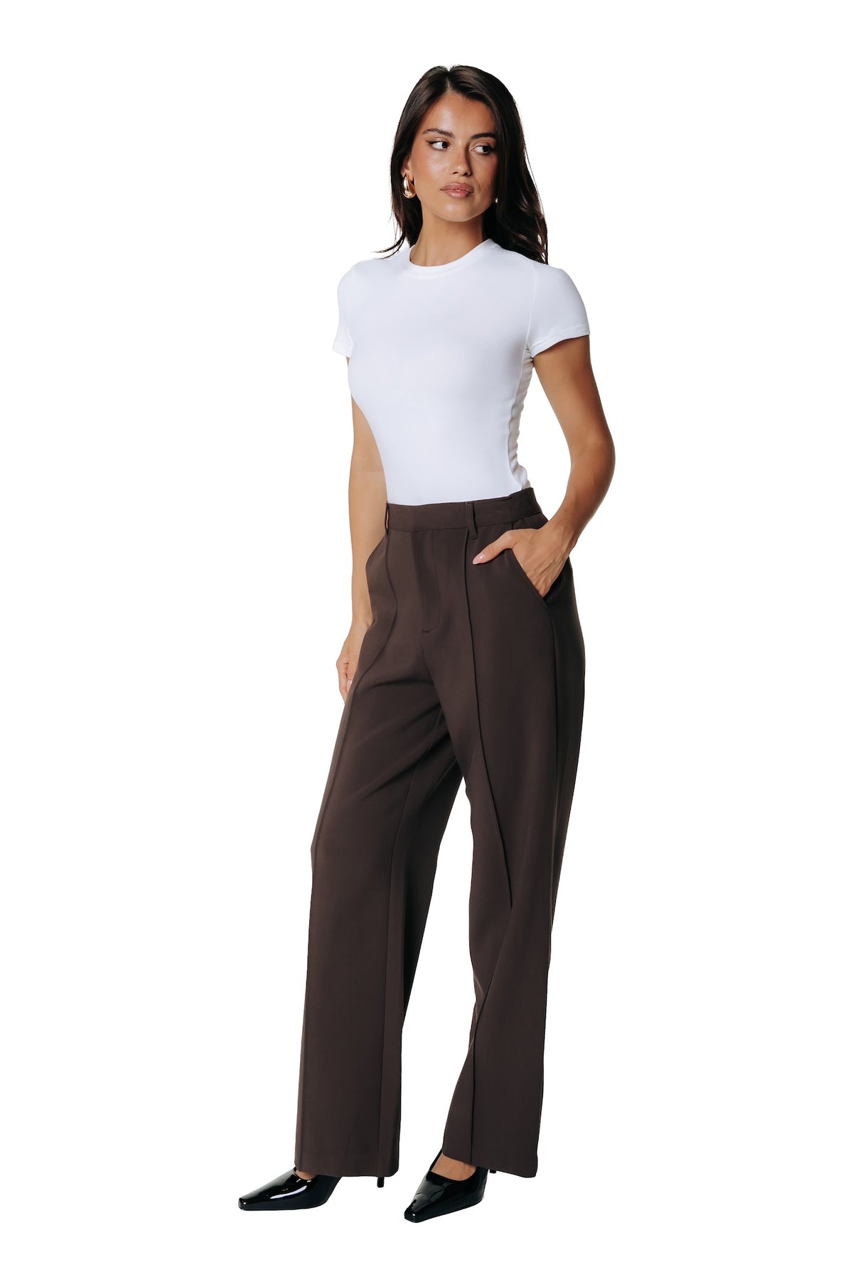 Rus Straight Pants | Brown