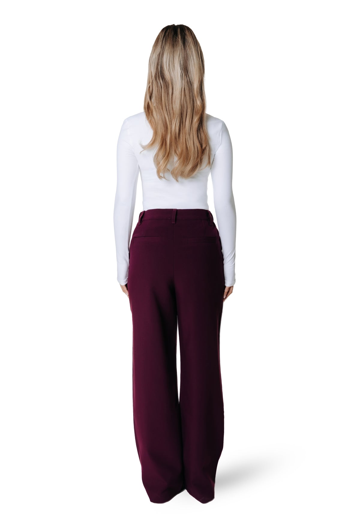 Rus Uni Pintuck Straight-Hose | Merlotrot