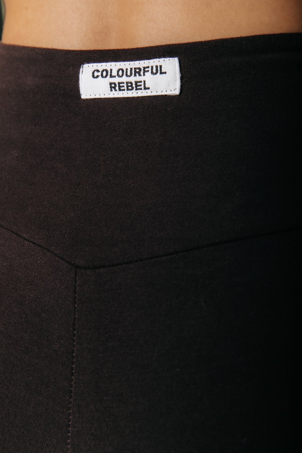 Fitted Flare Pants | Darkest Brown