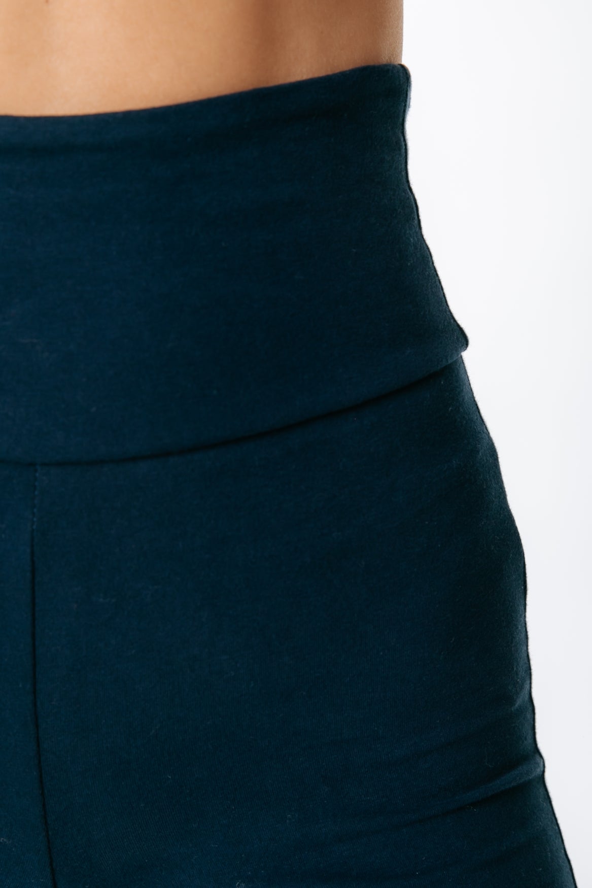 Fitted Flare Pants | Dark Navy