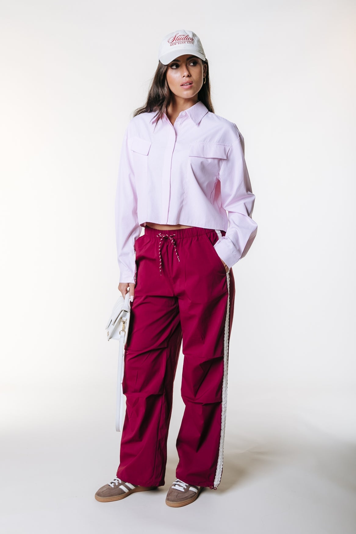 Rose Smoking-Sporthose | Merlotrot