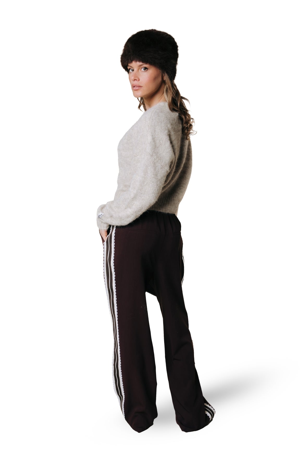Tibby Tape Pants | Brown