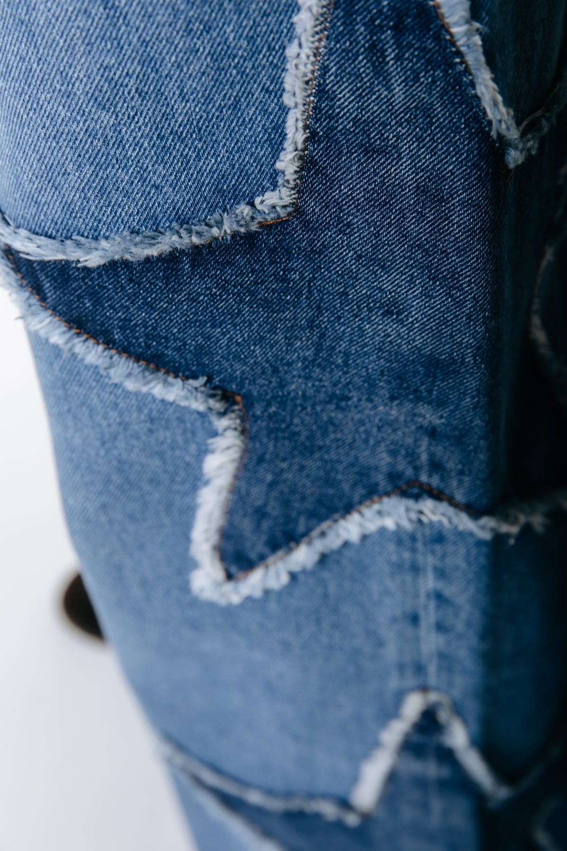 Star Wide Leg Jeans | Mid blue denim