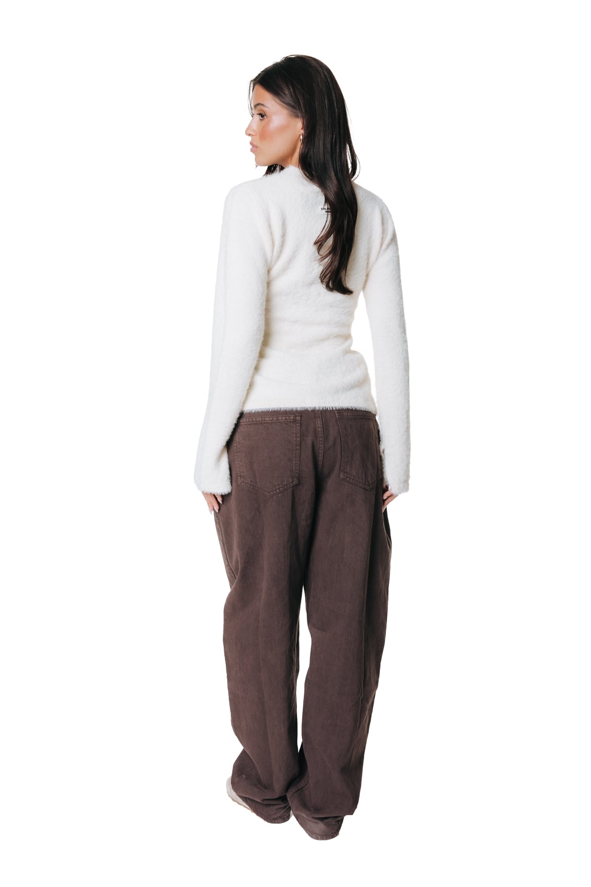 Jules Barrel High Rise Denim | Brown