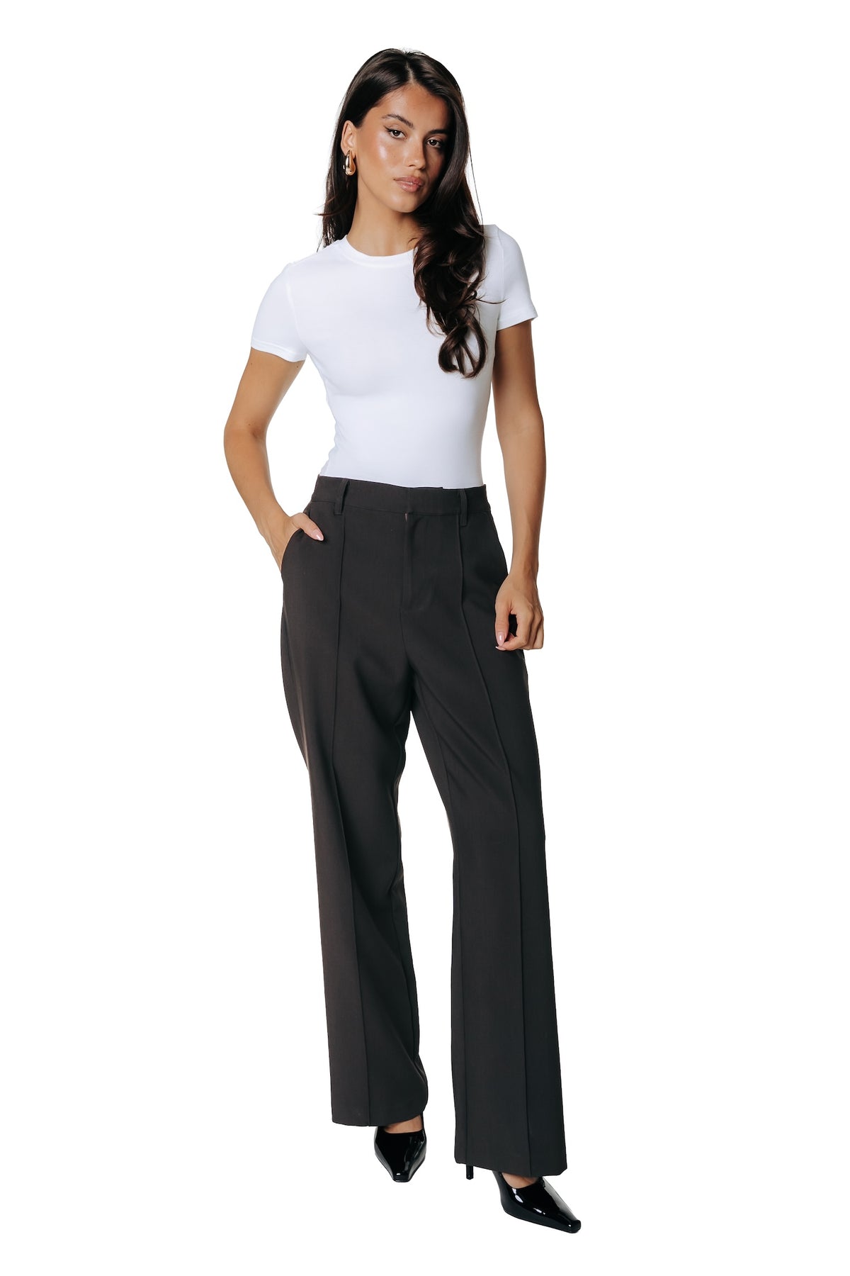 Rus Straight Pants | Darkest Brown