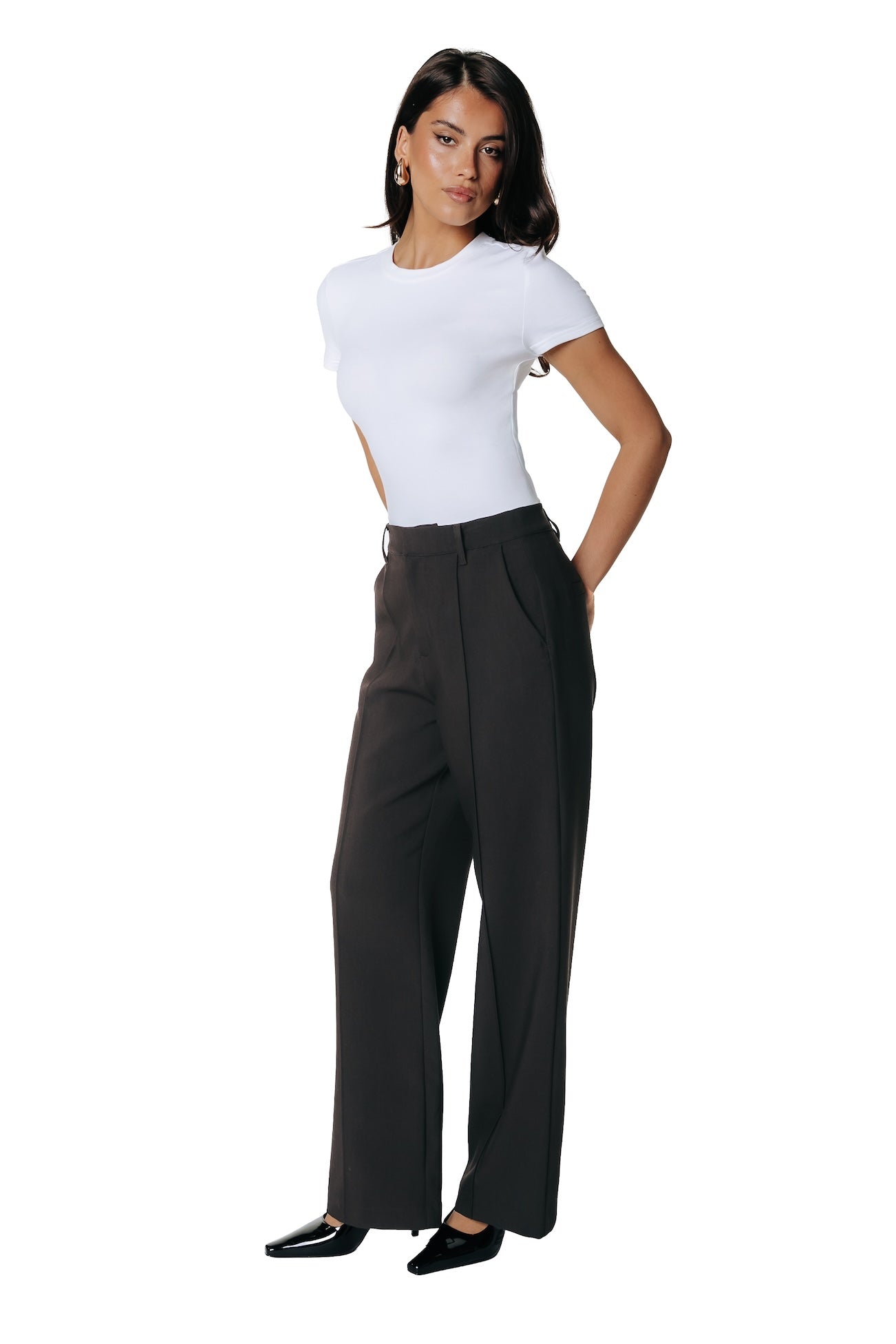 Rus Straight Pants | Darkest Brown