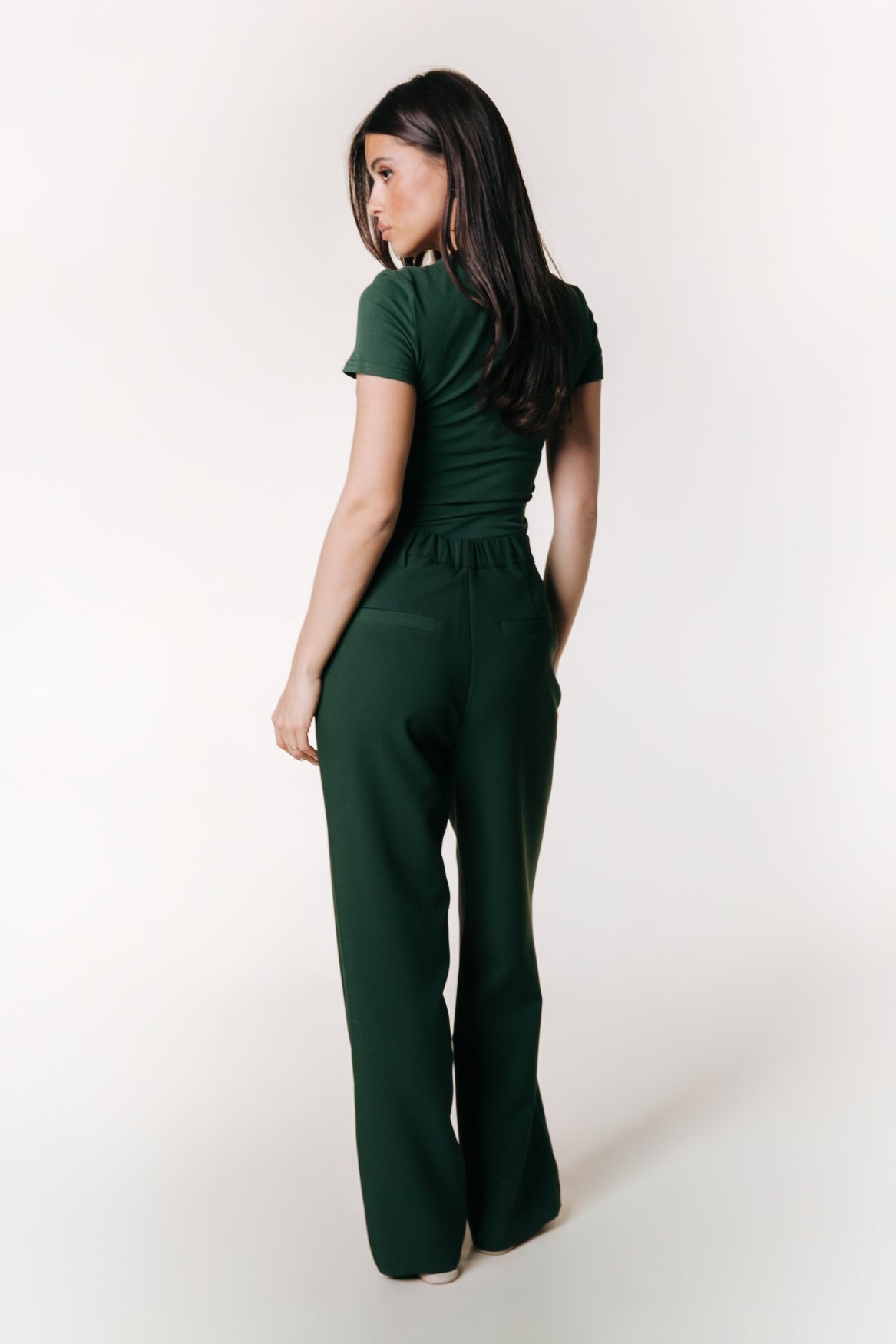 Rus Straight Pants | Dark green