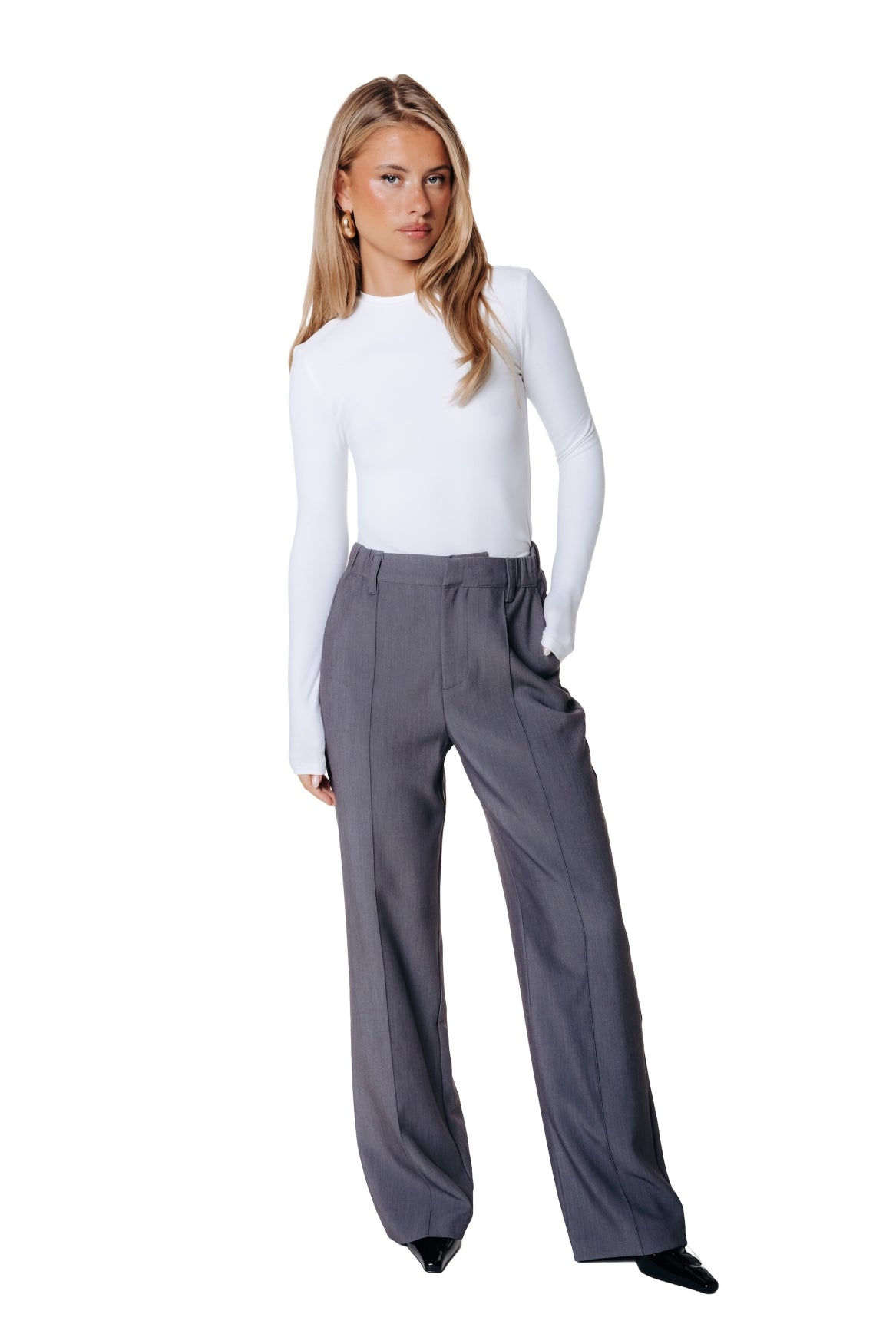 Rus Straight Pants | Grey