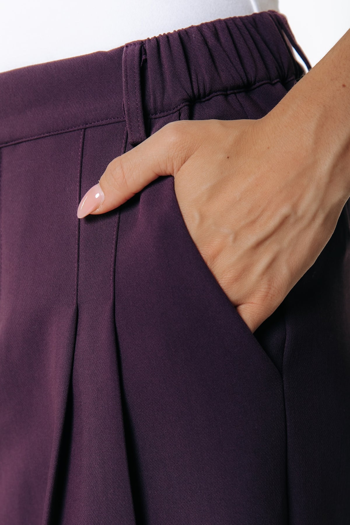 Maggy Tailored Pants | Dark purple