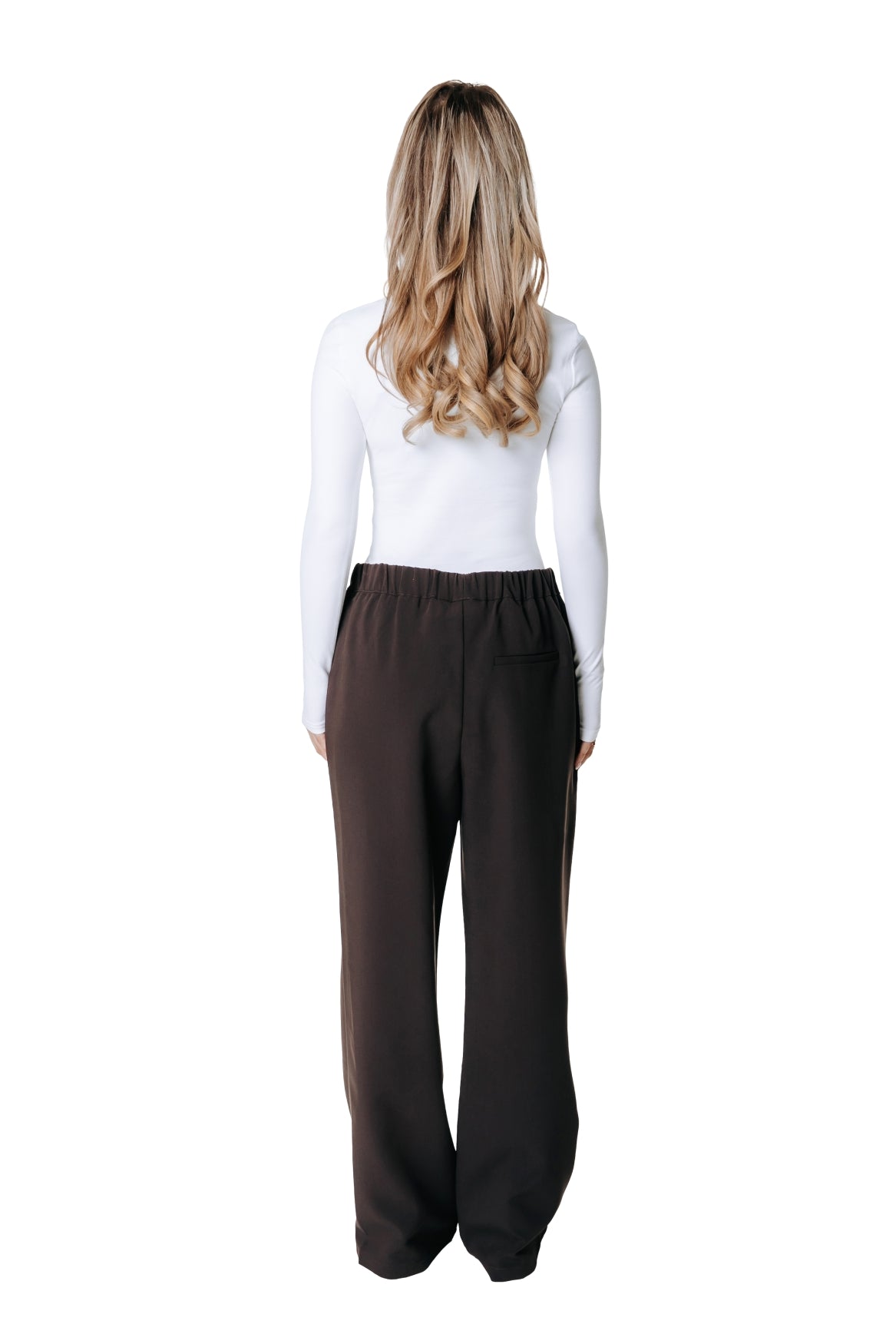 Vella Tailored Pants | Darkest Brown