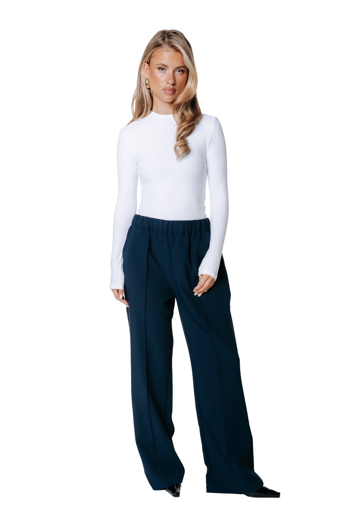 Vella Tailored Pants | Dark Navy