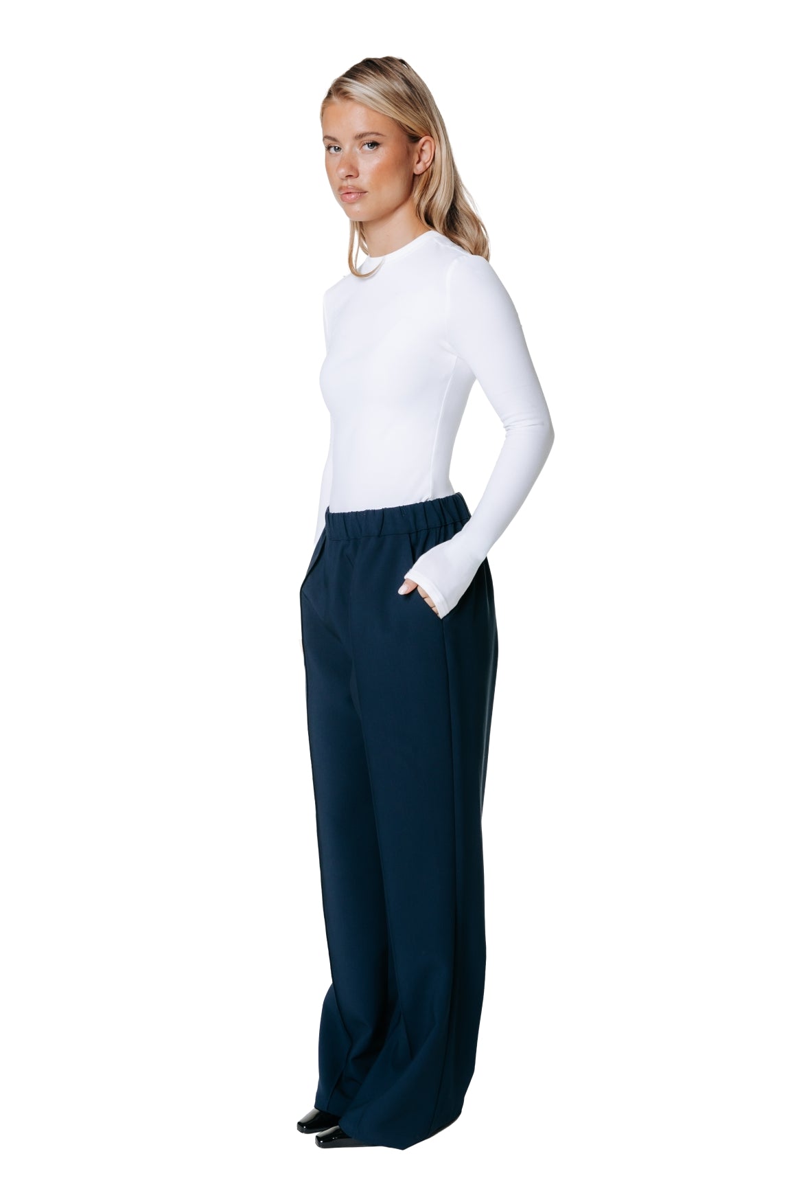Vella Tailored Pants | Dark Navy