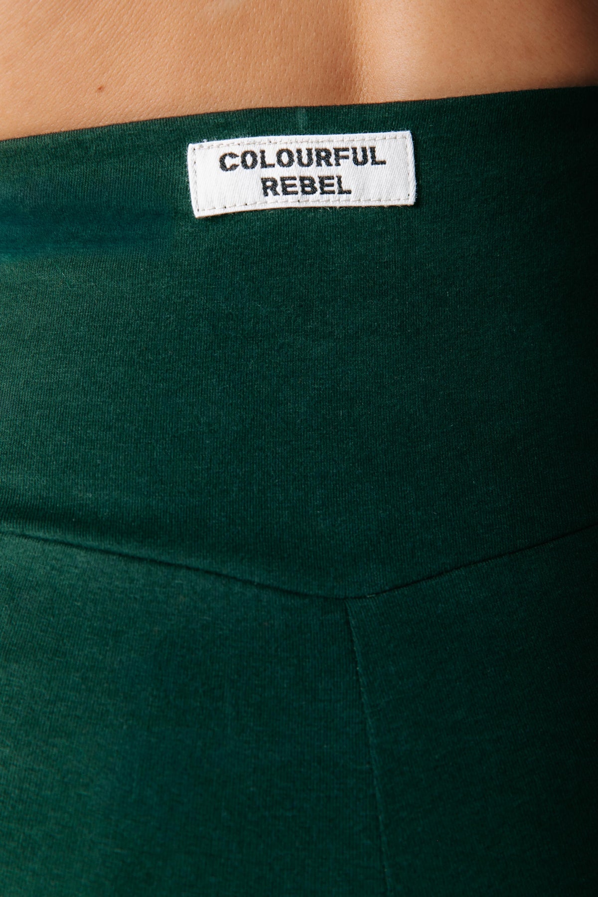 Fitted Flare Pants | Forest Green
