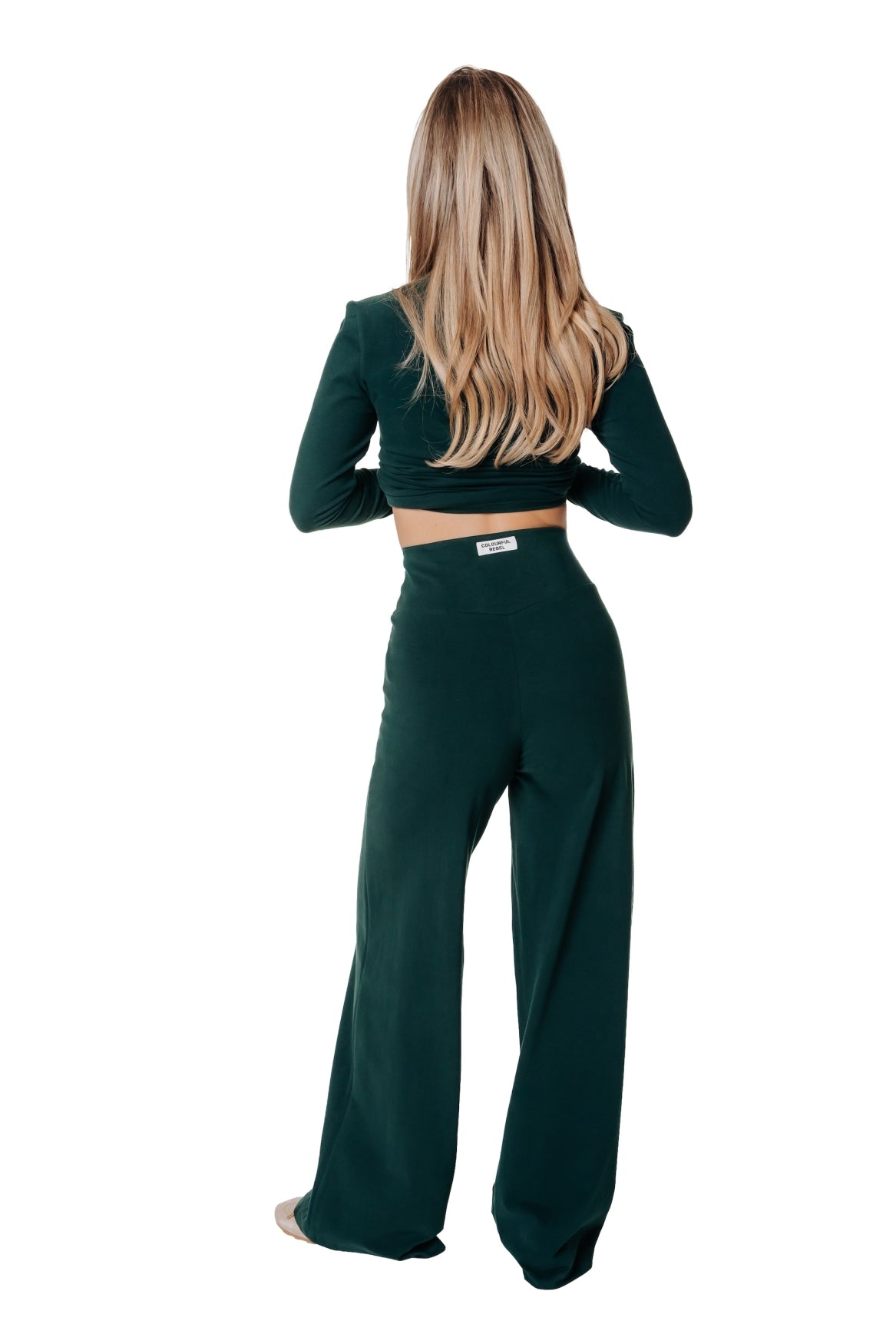 Wide Leg Pants | Forest Green