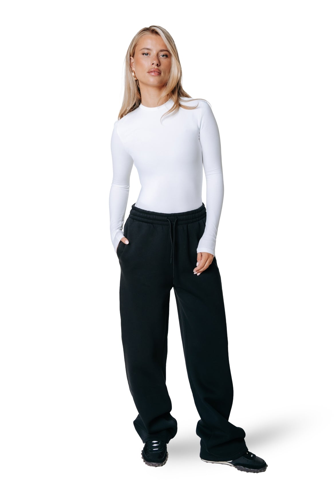 Uni-Label-Sweatpants | Schwarz
