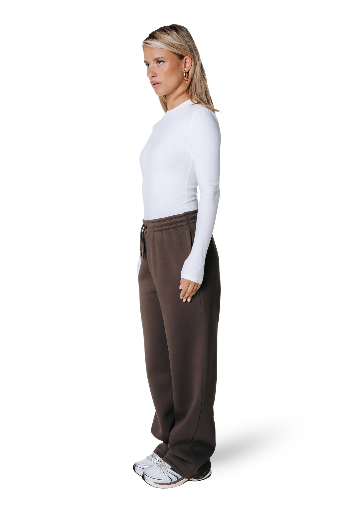 Label Sweatpants | Brown