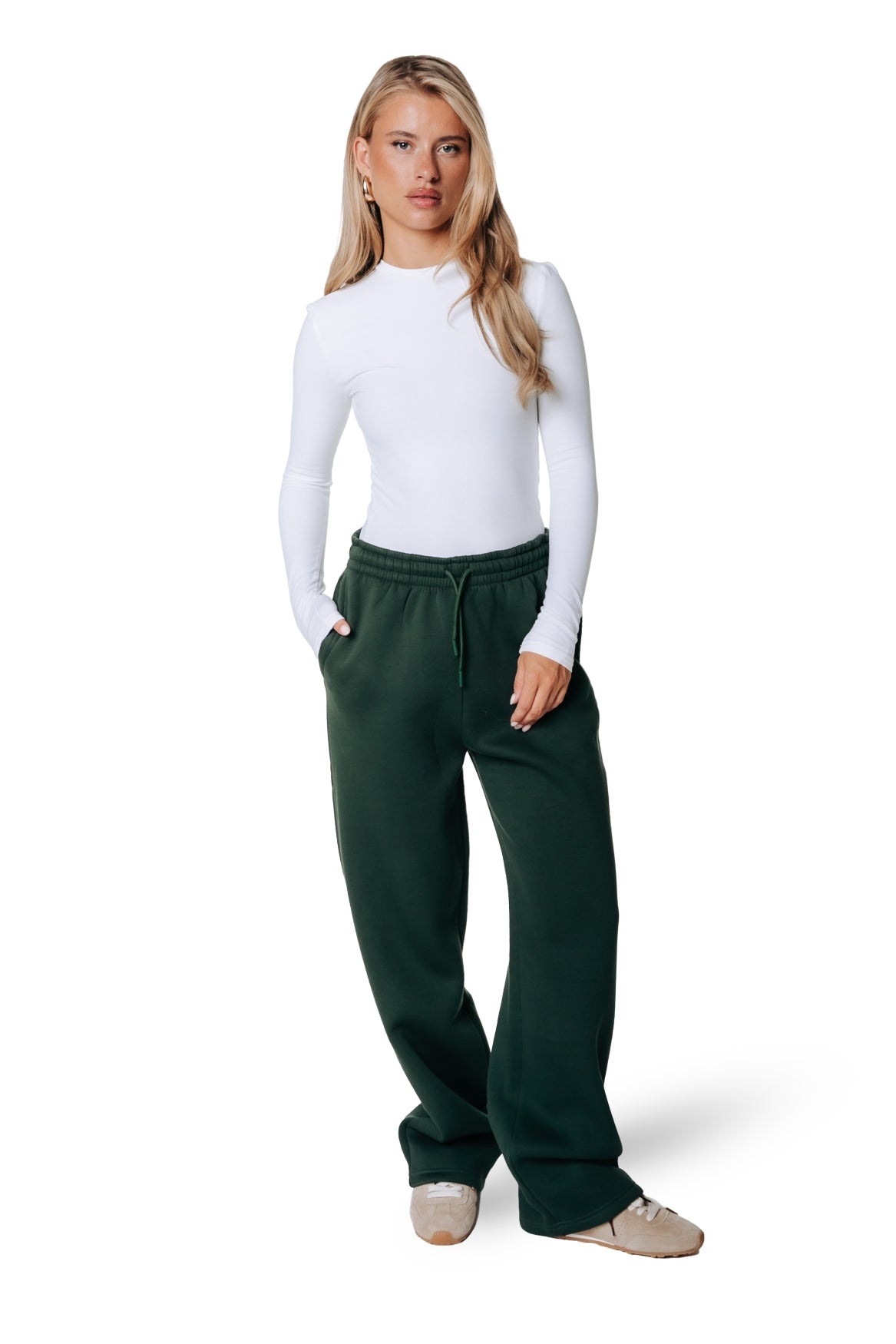 Uni-Label-Sweatpants | Dunkelgrün