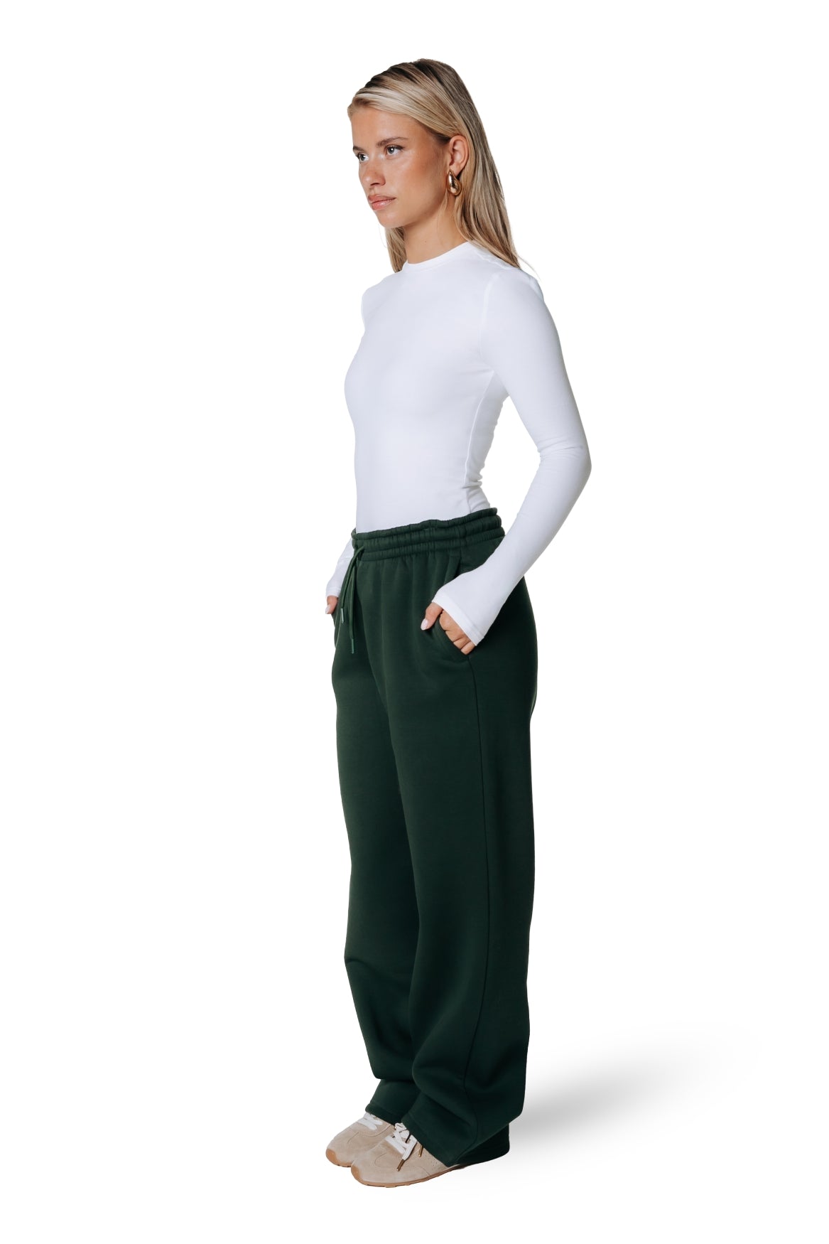 Uni-Label-Sweatpants | Dunkelgrün