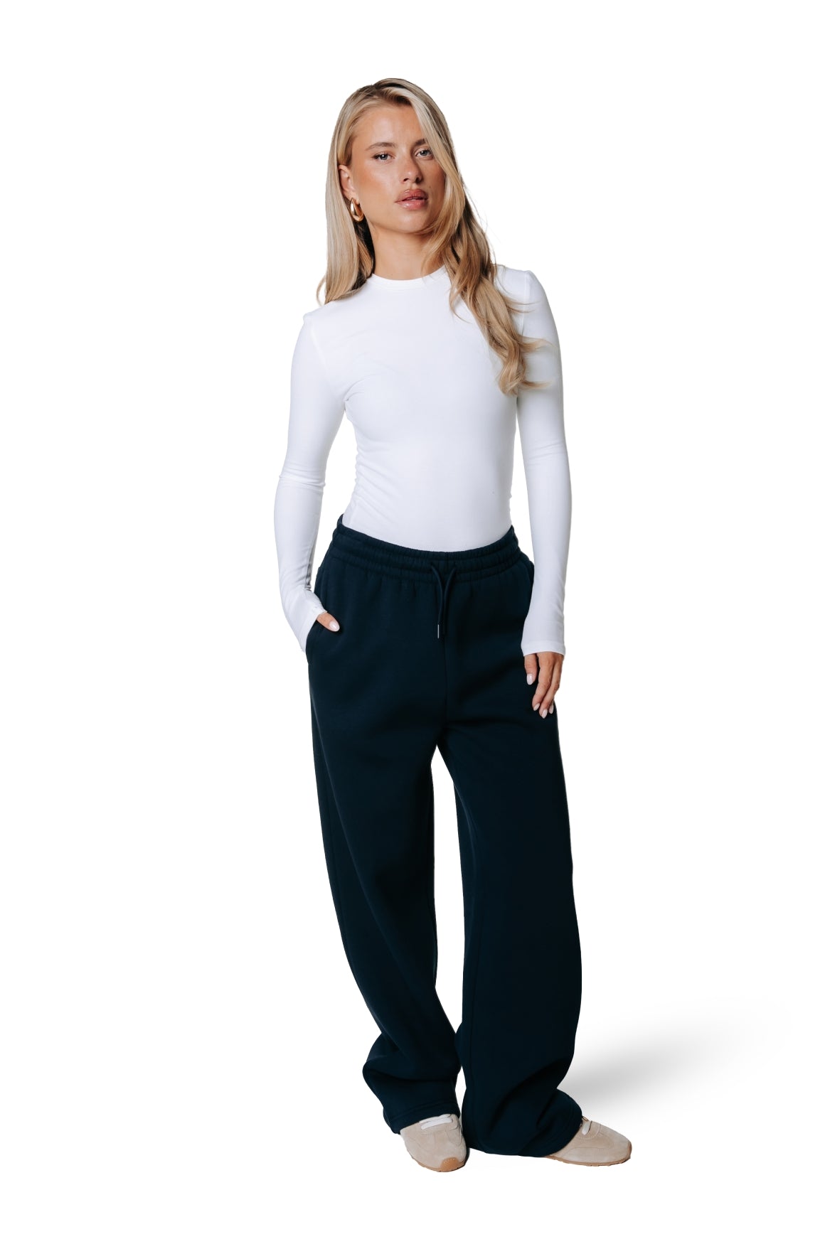 Uni-Label-Sweatpants | Dunkelmarineblau